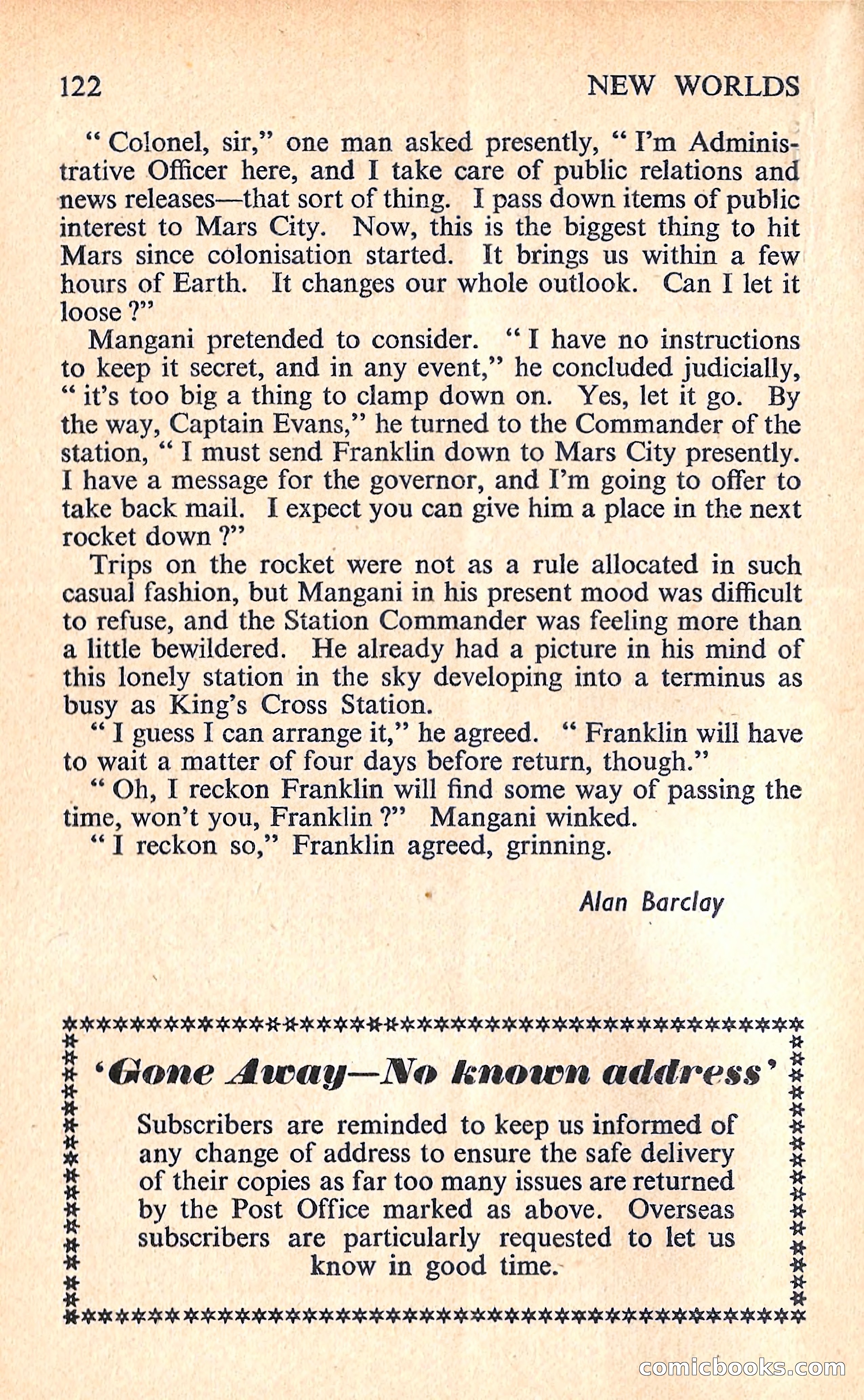 New Worlds Science Fiction, No. 65, Volume 22 — page 124 of 132