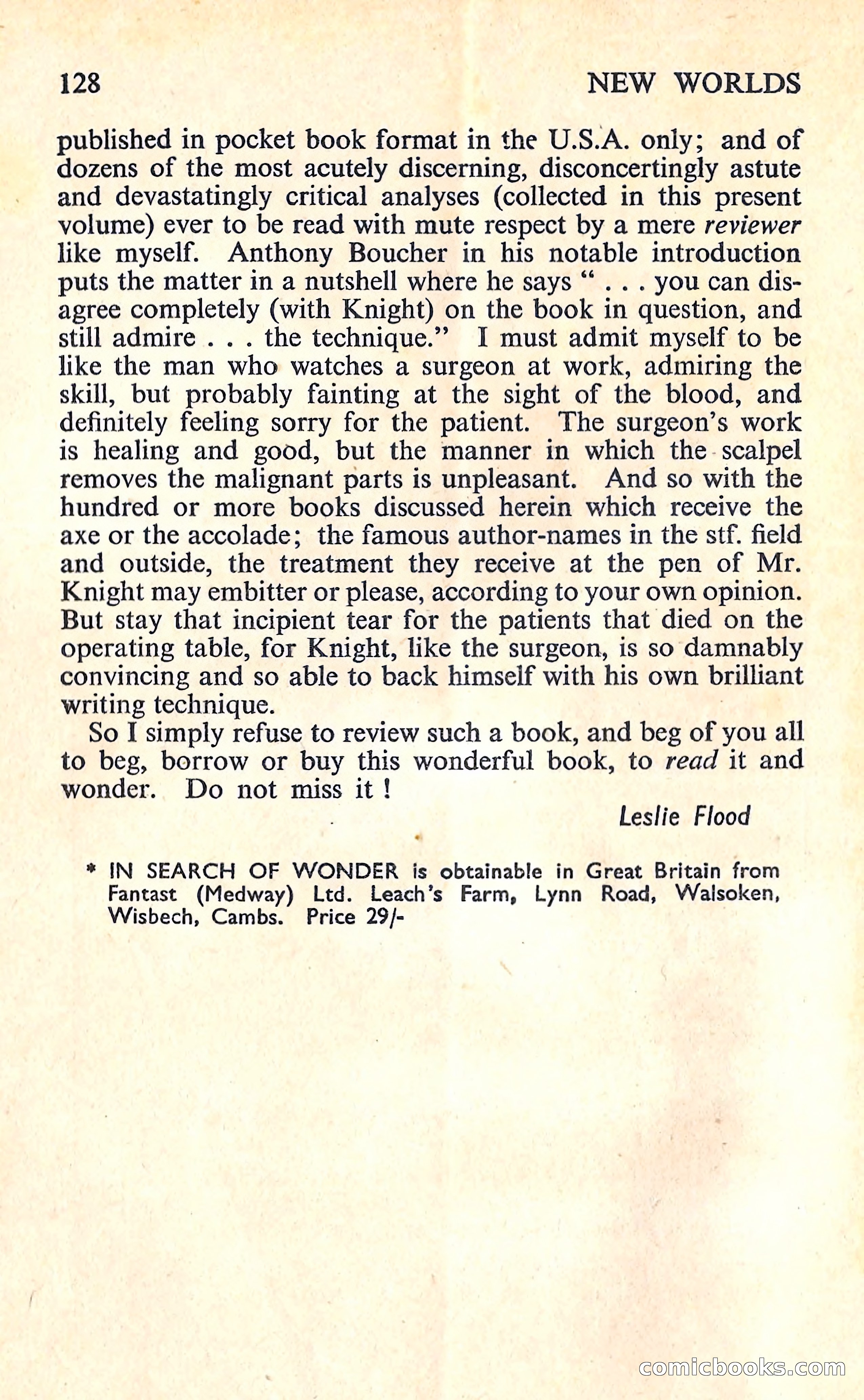 New Worlds Science Fiction, No. 65, Volume 22 — page 130 of 132