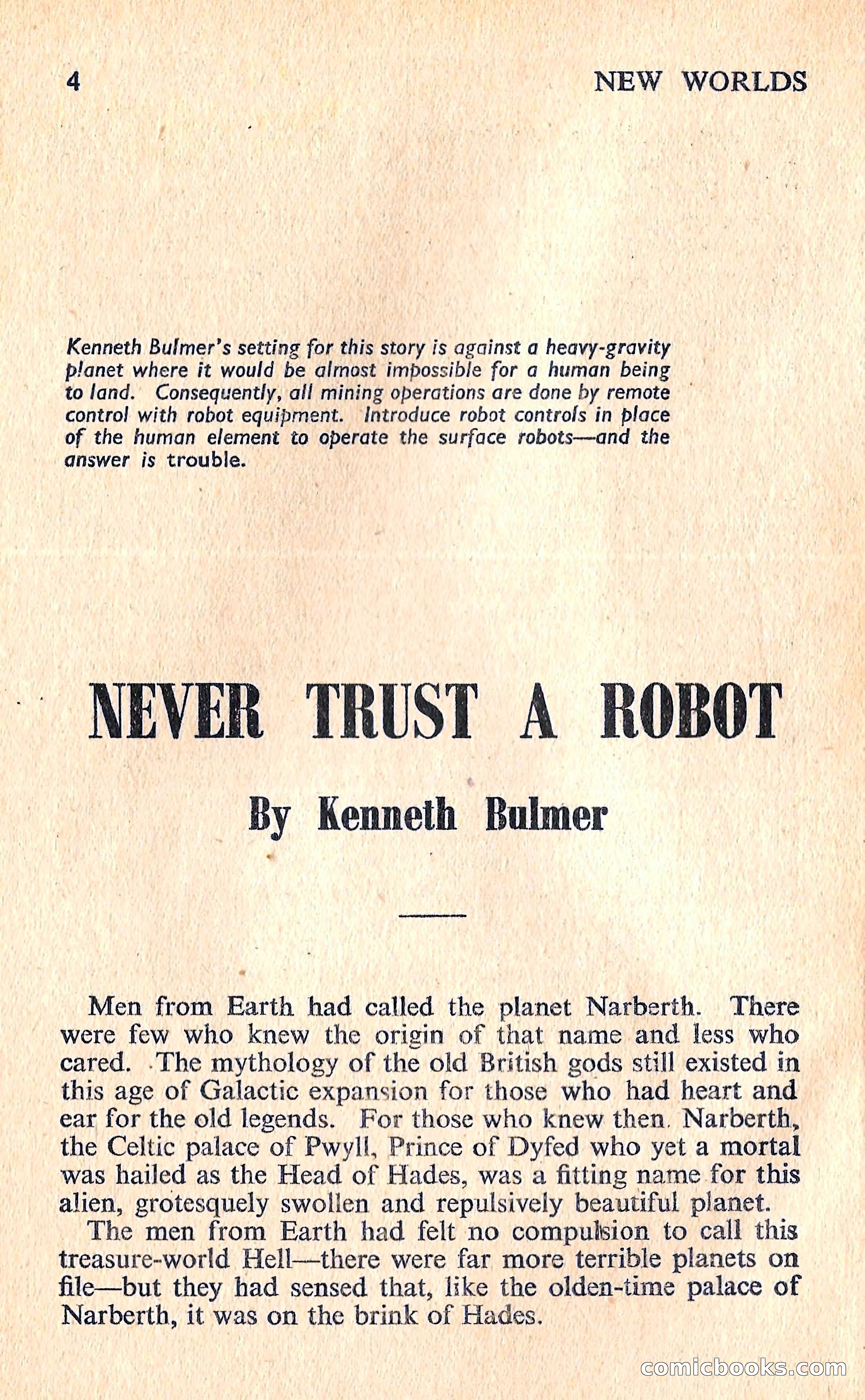 New Worlds Science Fiction No. 67 — page 6 of 132