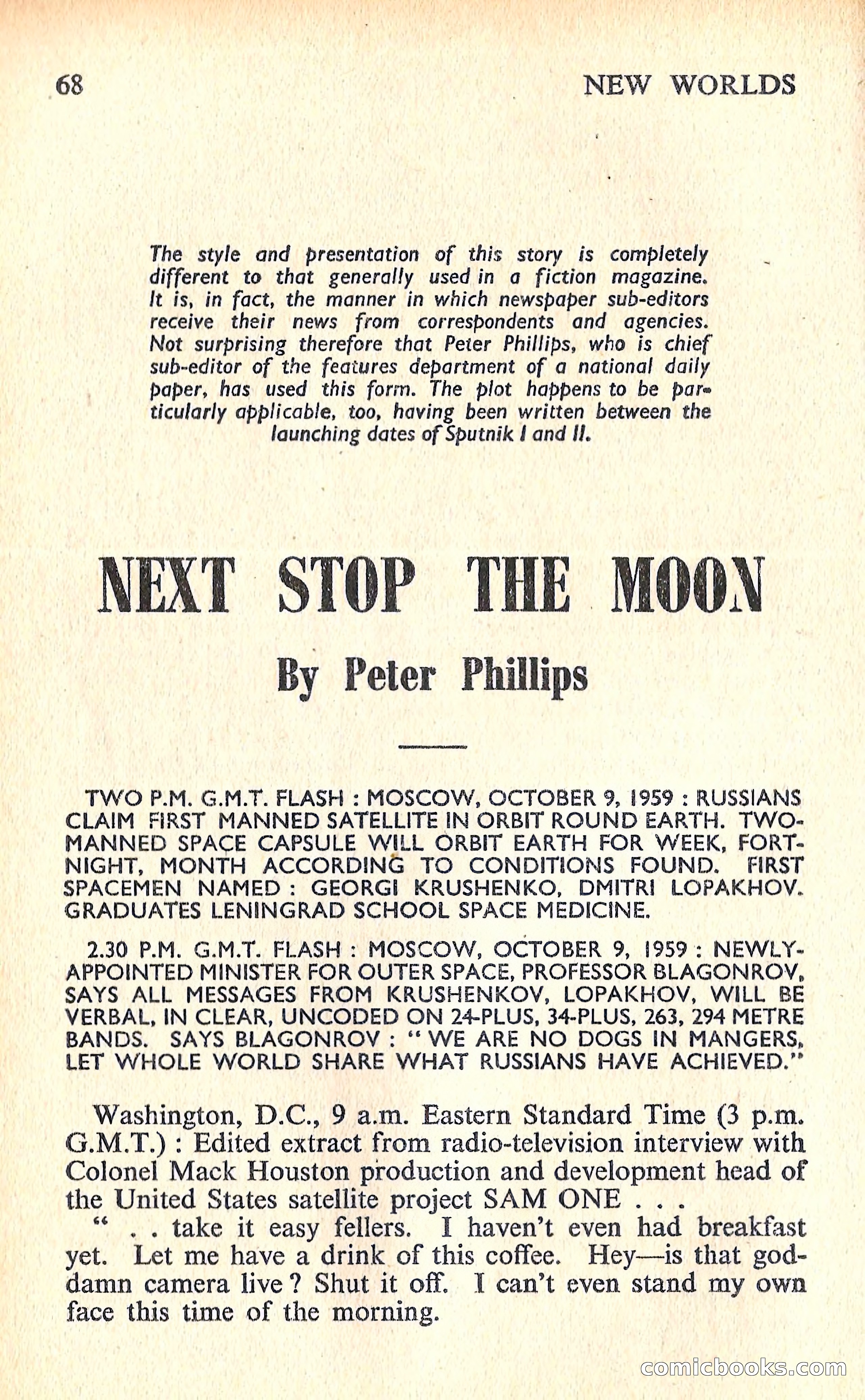 New Worlds Science Fiction No. 67 — page 70 of 132