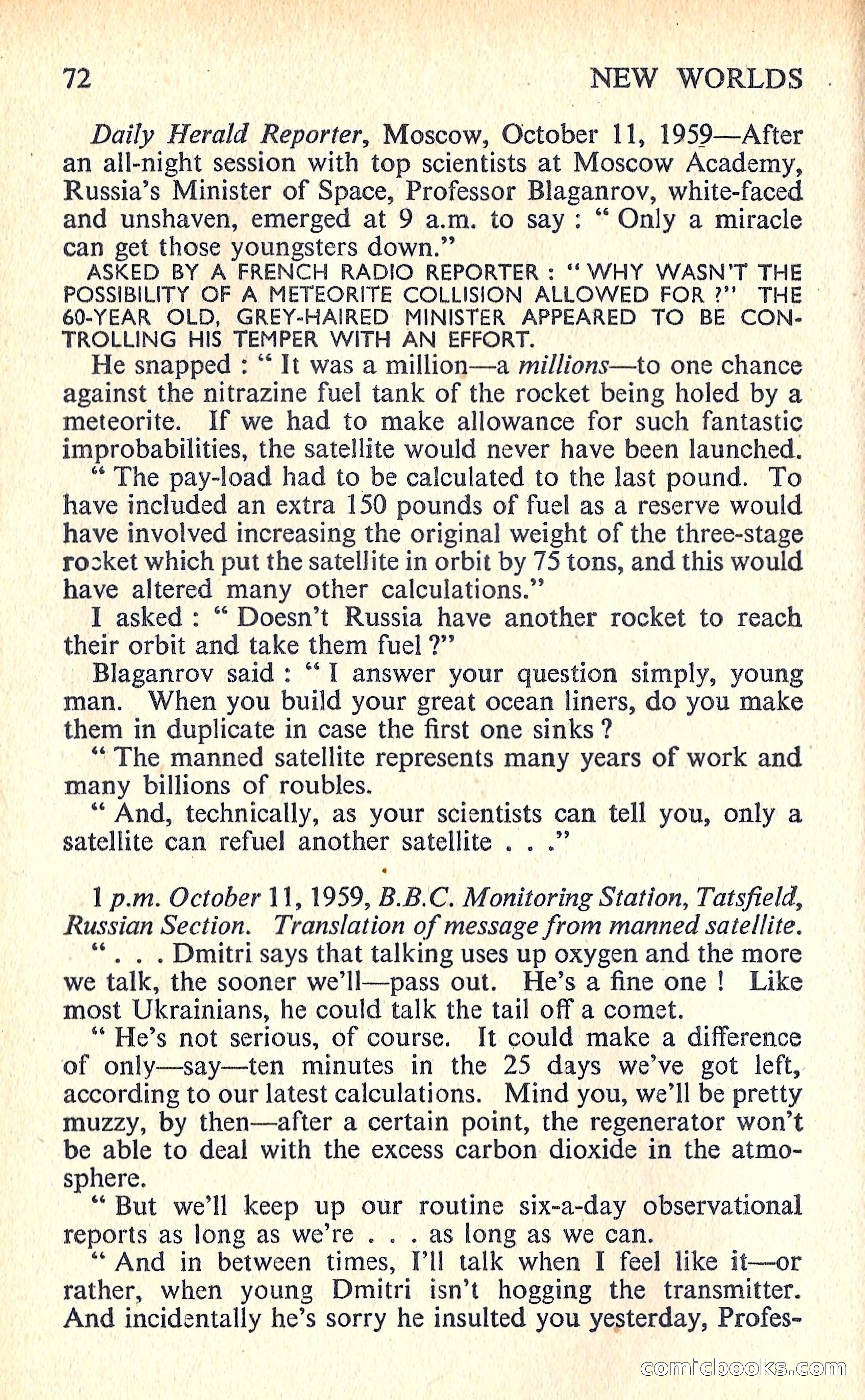New Worlds Science Fiction No. 67 — page 74 of 132
