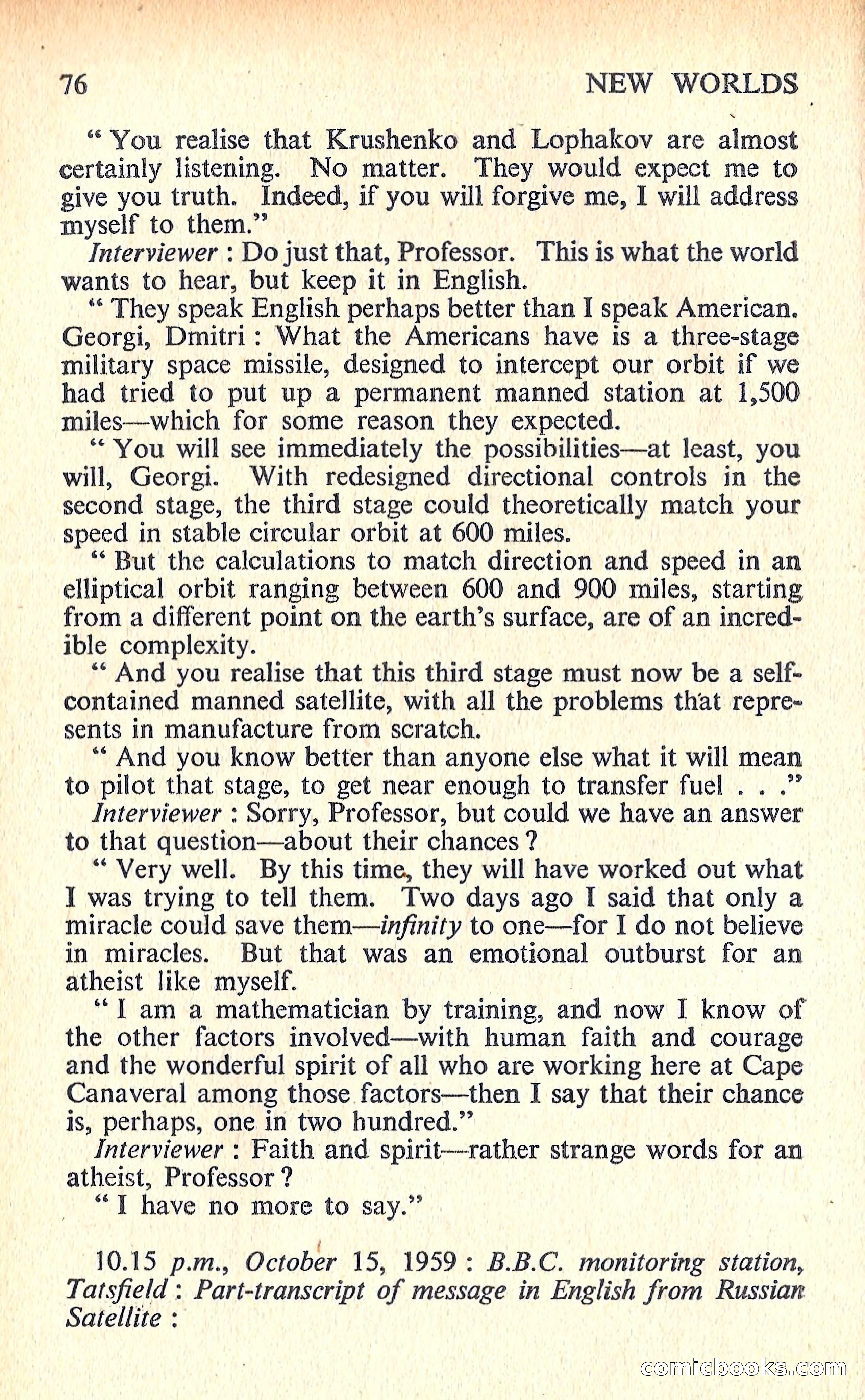 New Worlds Science Fiction No. 67 — page 78 of 132