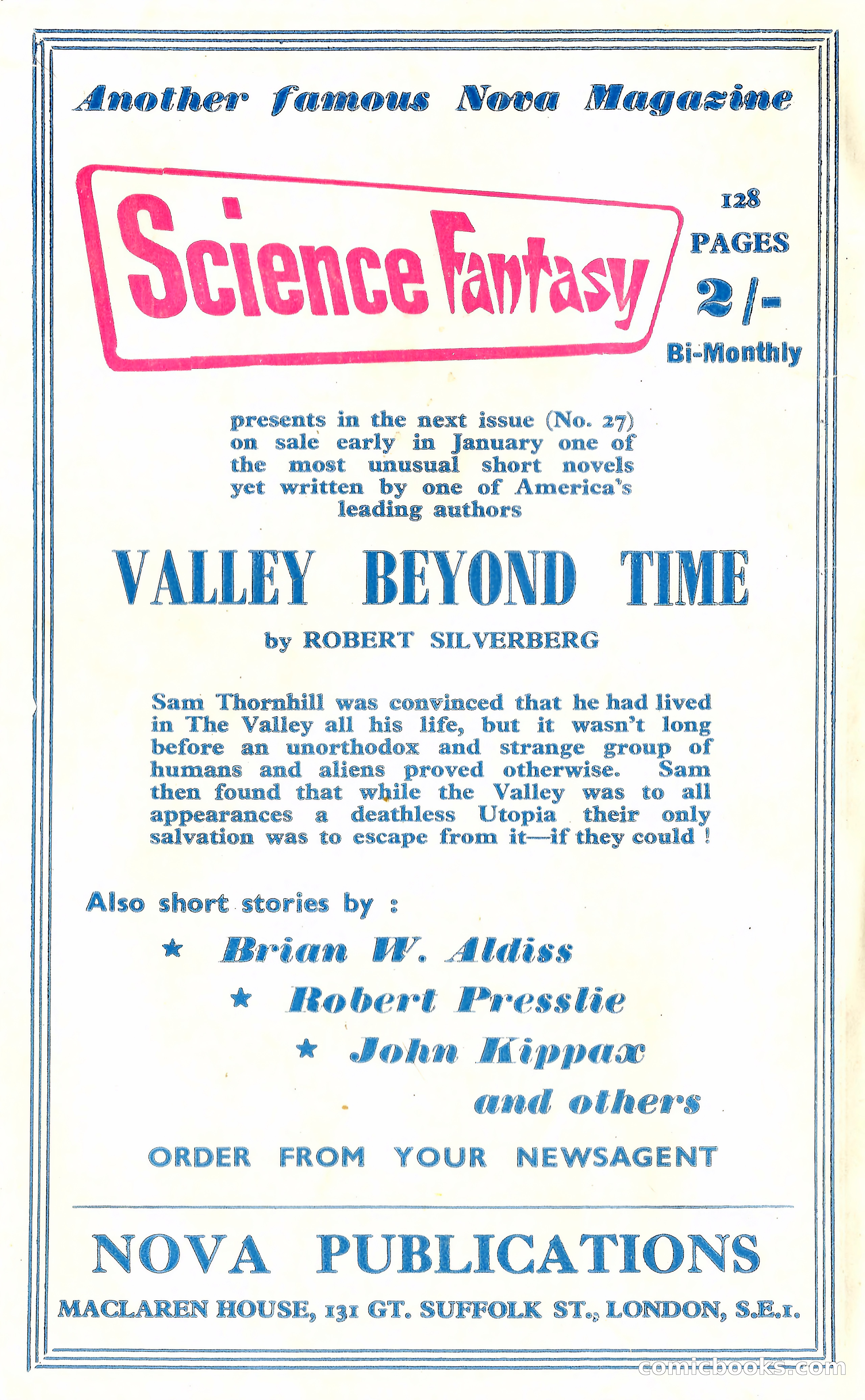New Worlds Science Fiction No. 67 — page 132 of 132