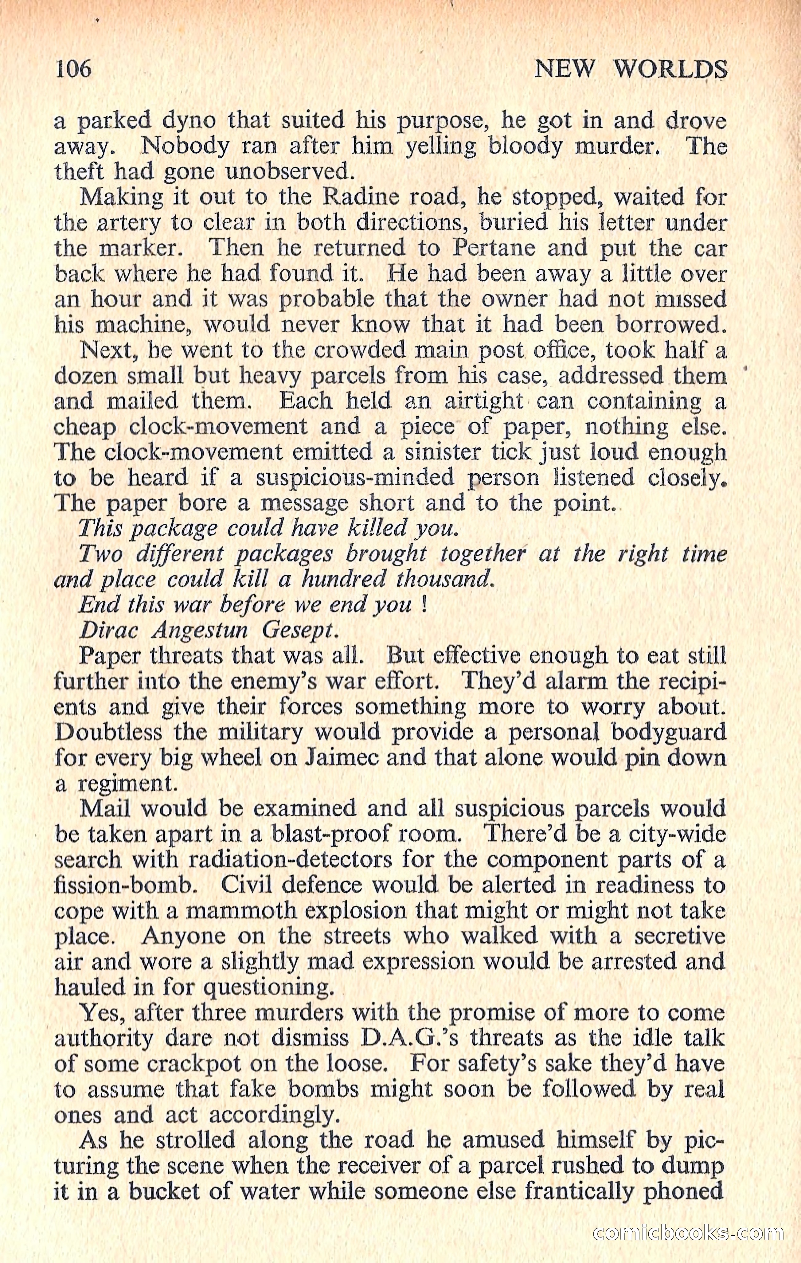 New Worlds Science Fiction No. 70 — page 108 of 132