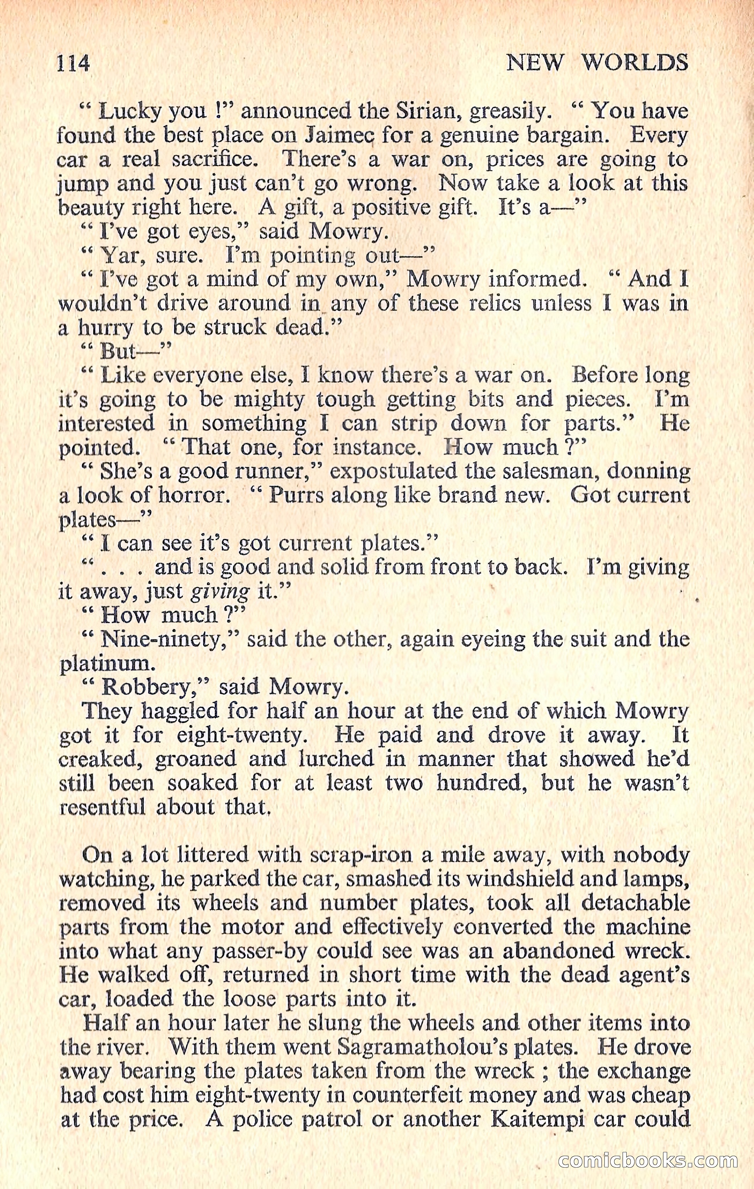 New Worlds Science Fiction No. 70 — page 116 of 132