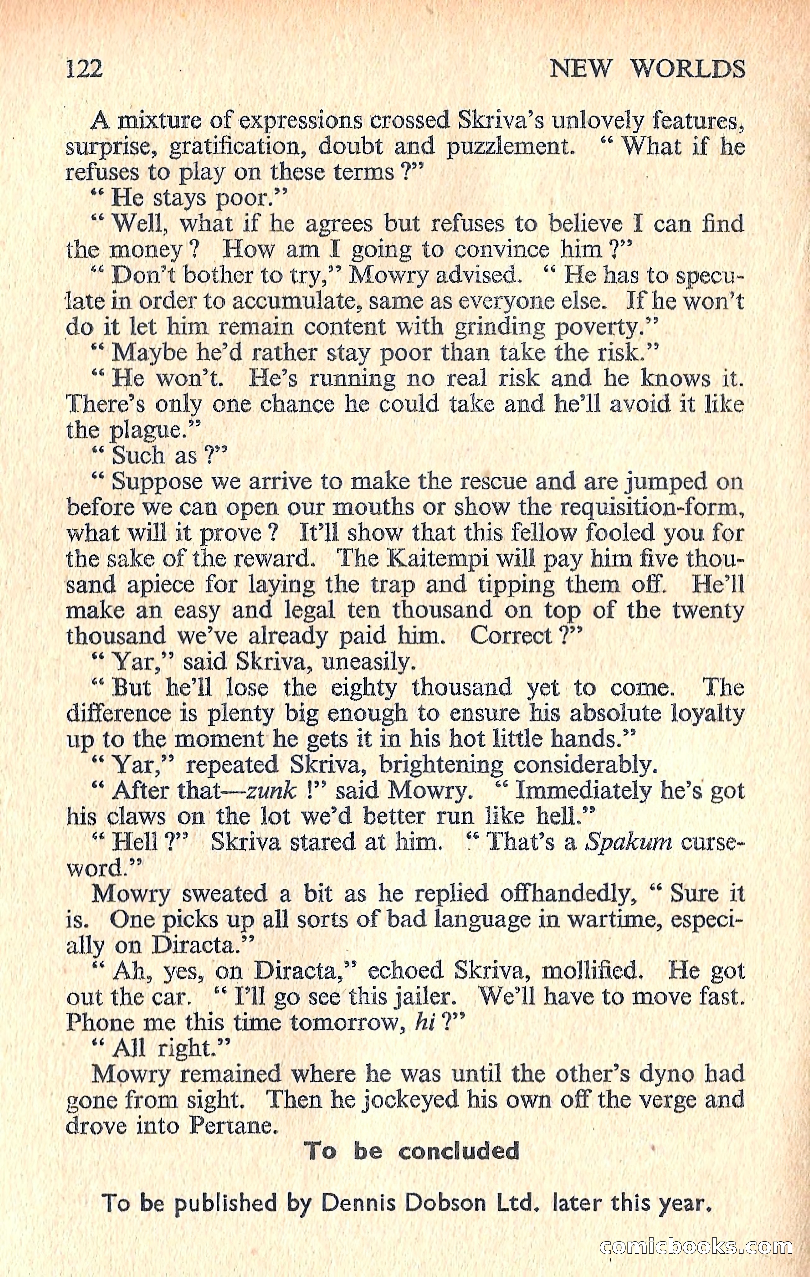 New Worlds Science Fiction No. 70 — page 124 of 132