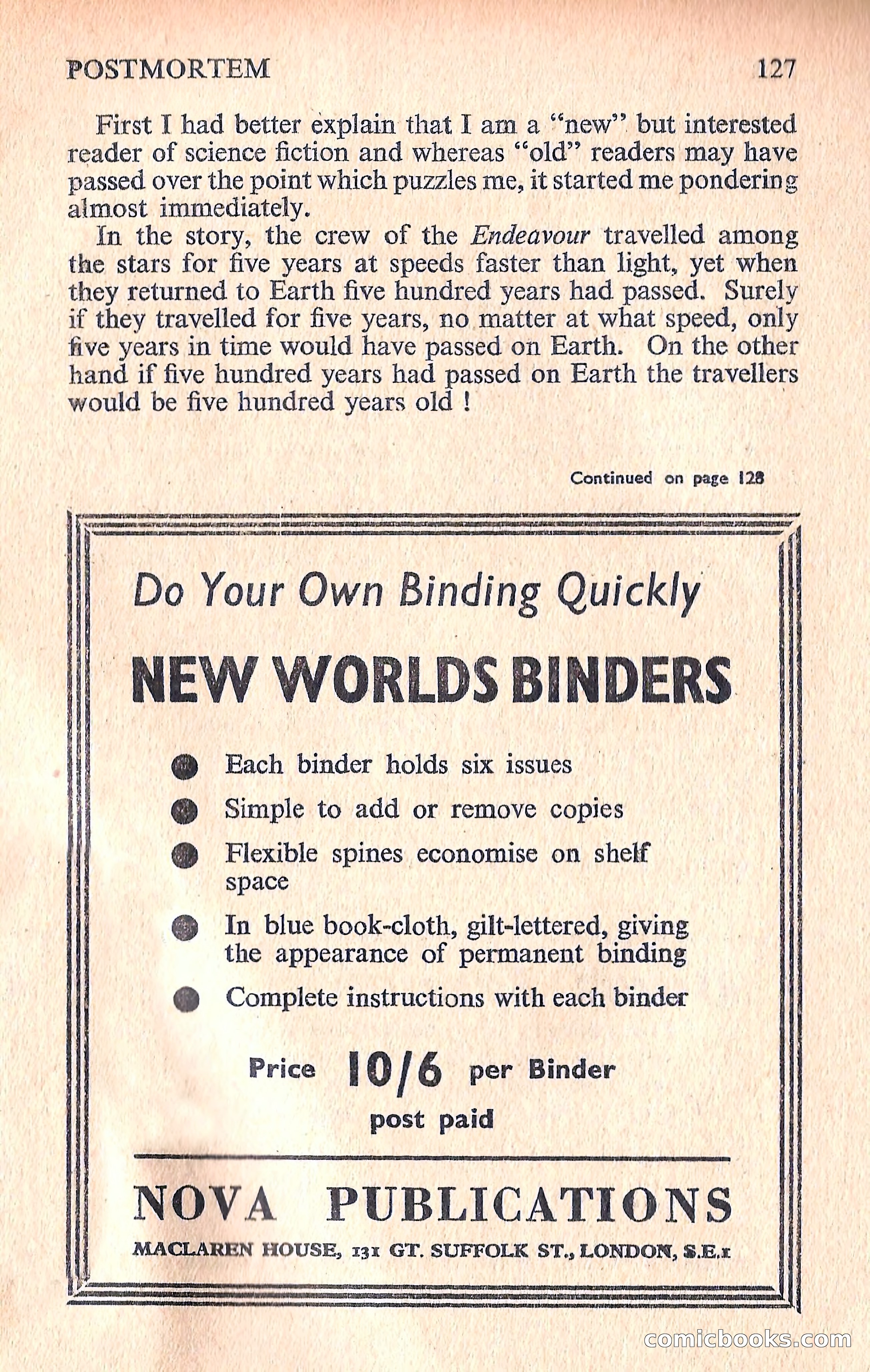 New Worlds Science Fiction No. 70 — page 129 of 132