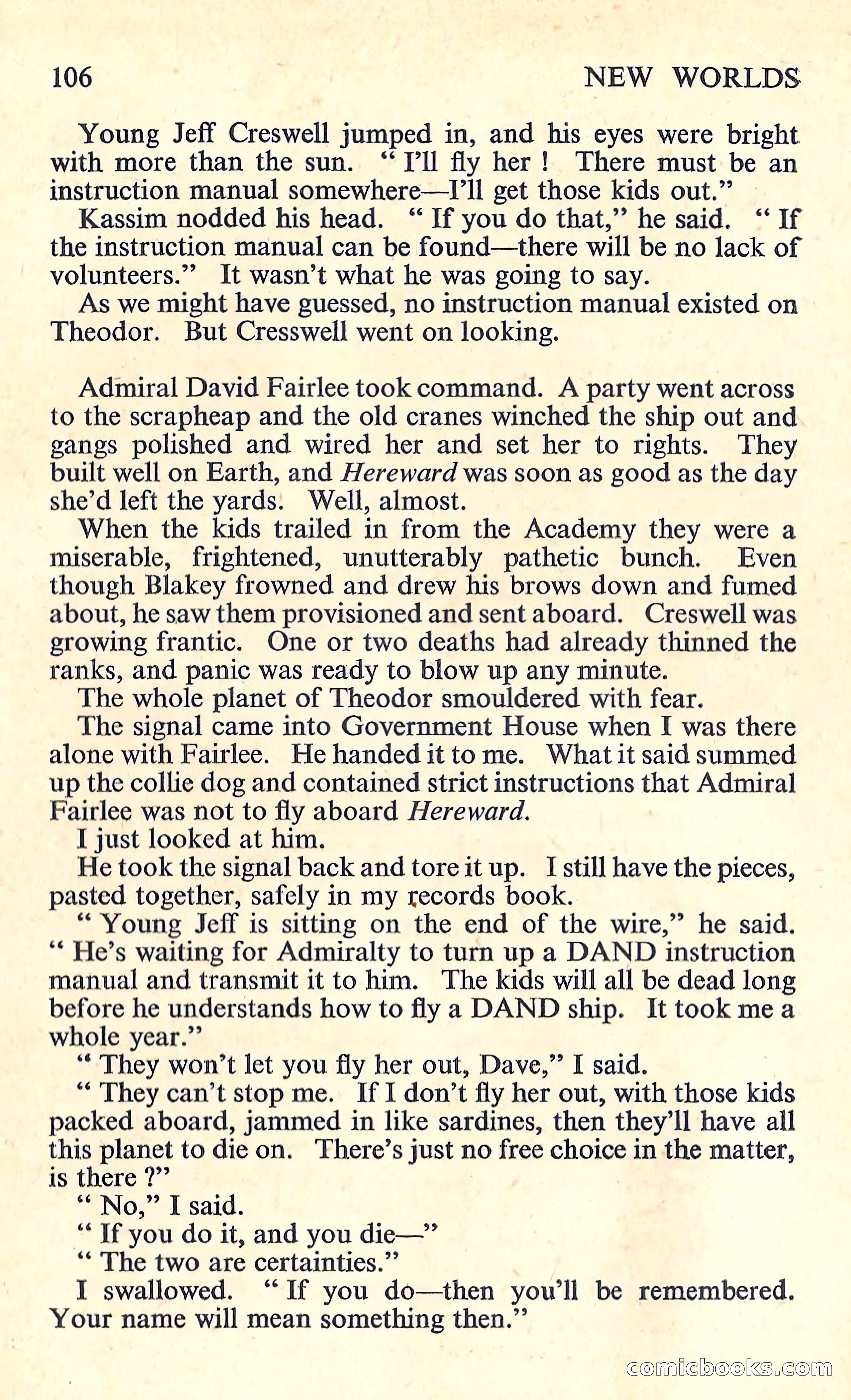 New Worlds Science Fiction, No. 74 — page 108 of 132