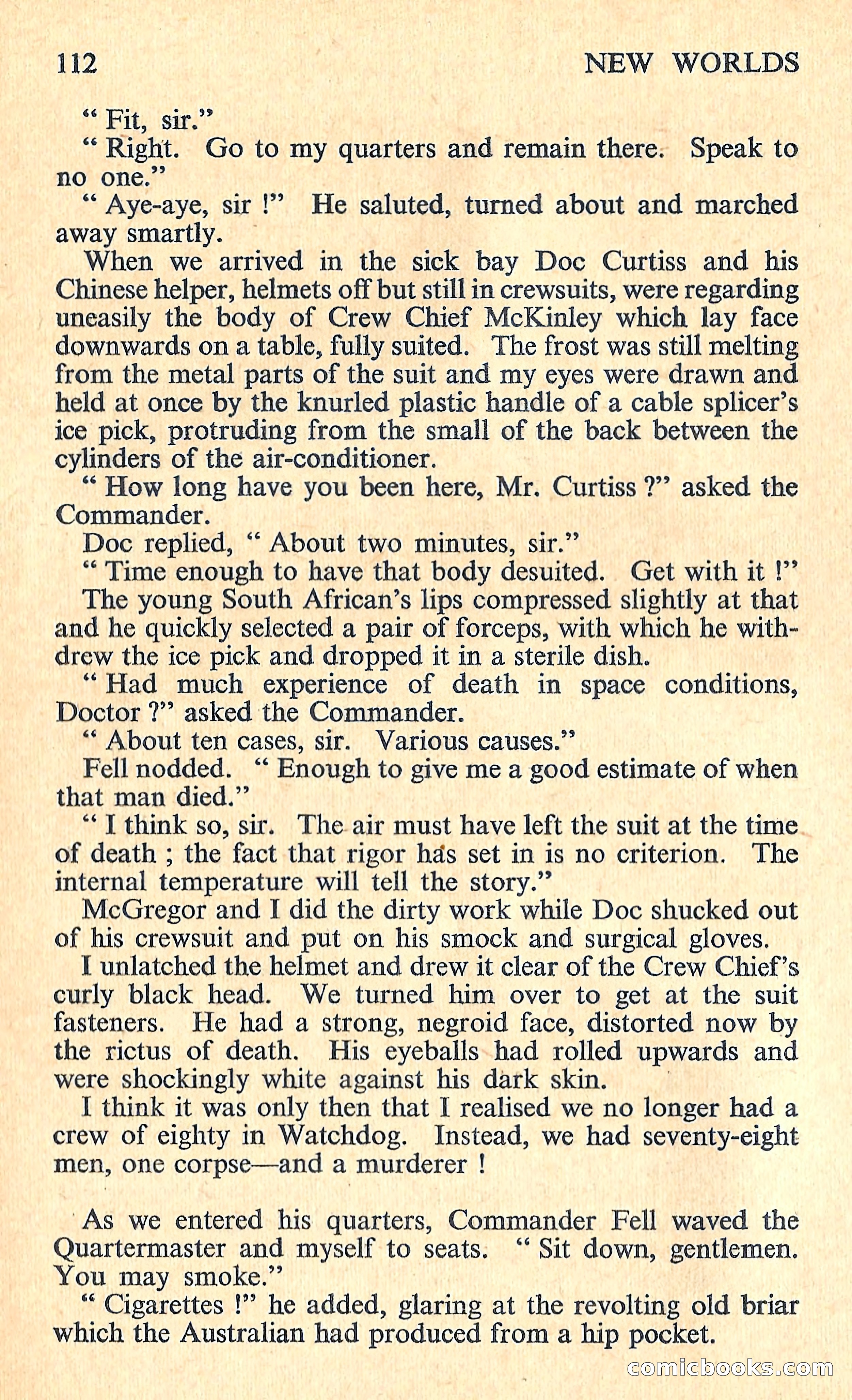 New Worlds Science Fiction, No. 74 — page 114 of 132