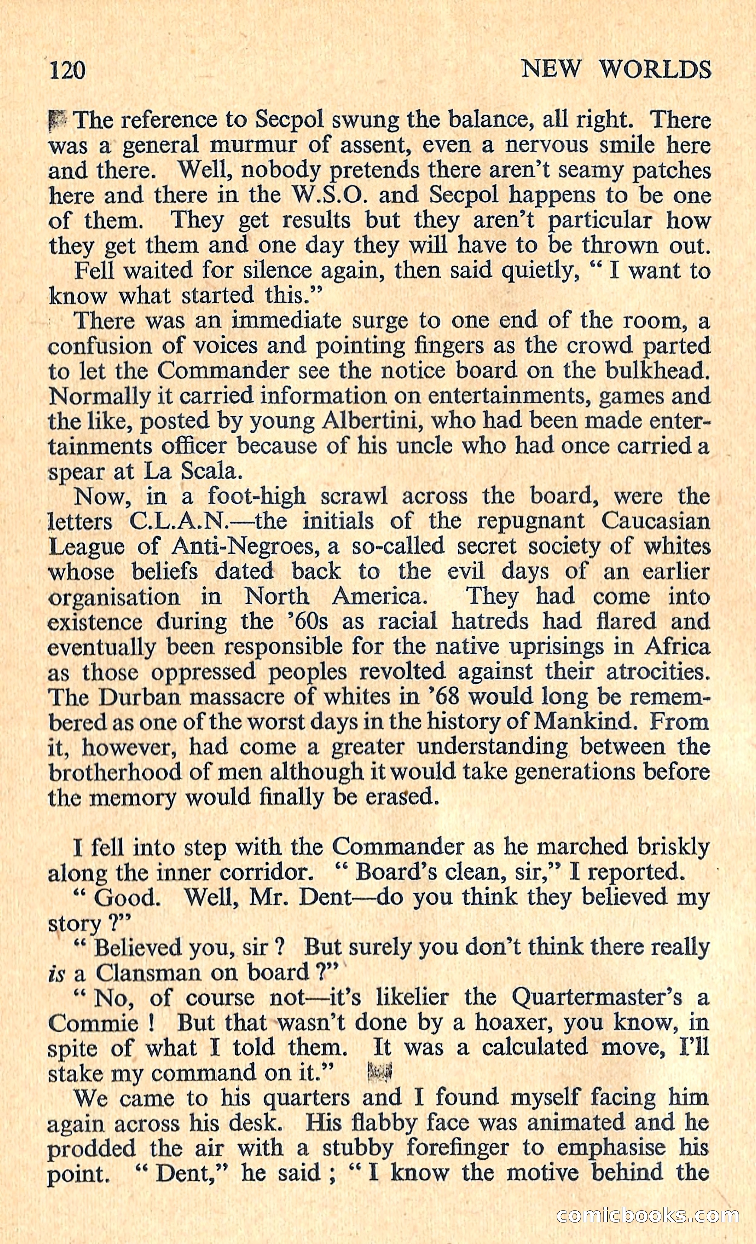 New Worlds Science Fiction, No. 74 — page 122 of 132