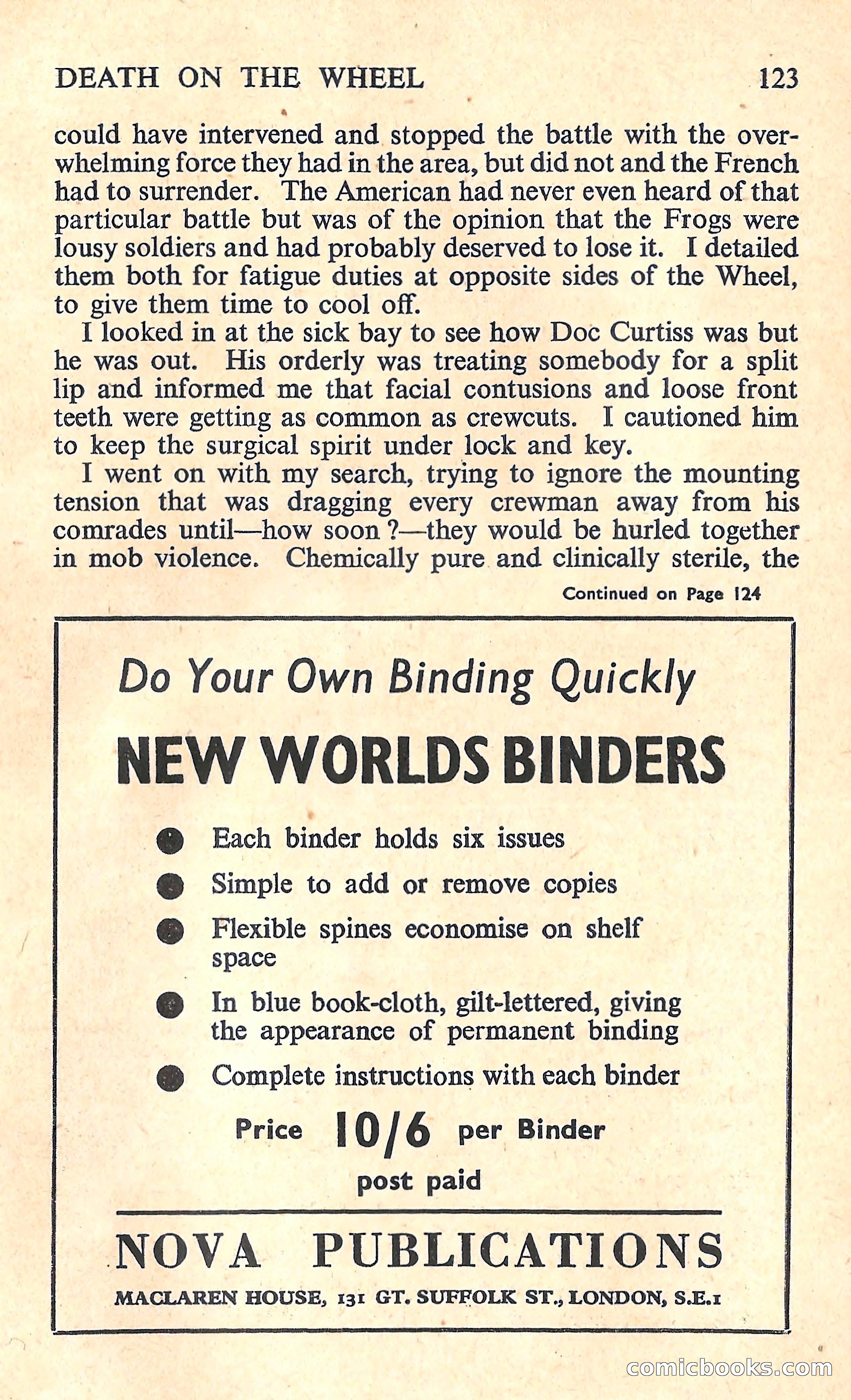 New Worlds Science Fiction, No. 74 — page 125 of 132
