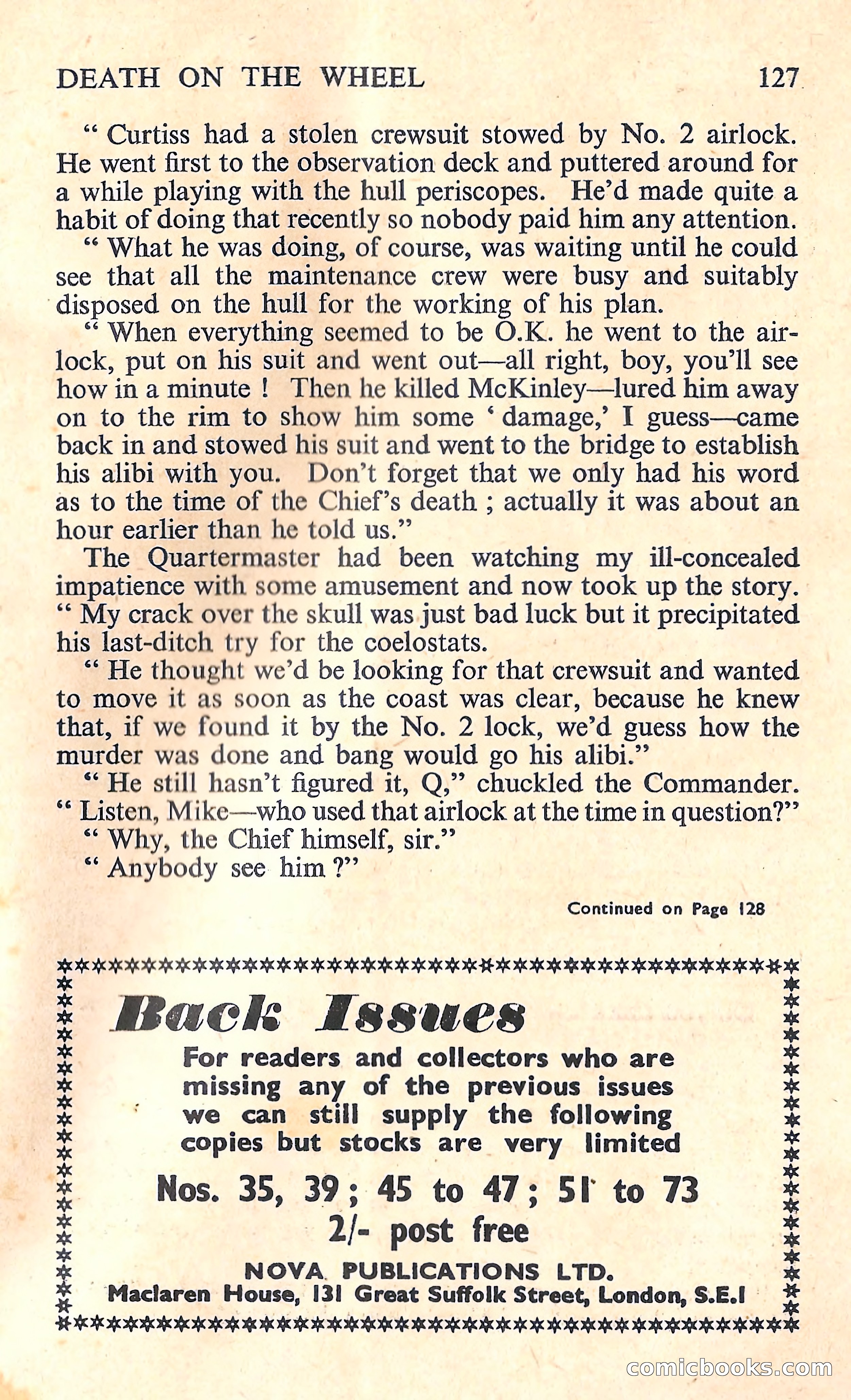 New Worlds Science Fiction, No. 74 — page 129 of 132