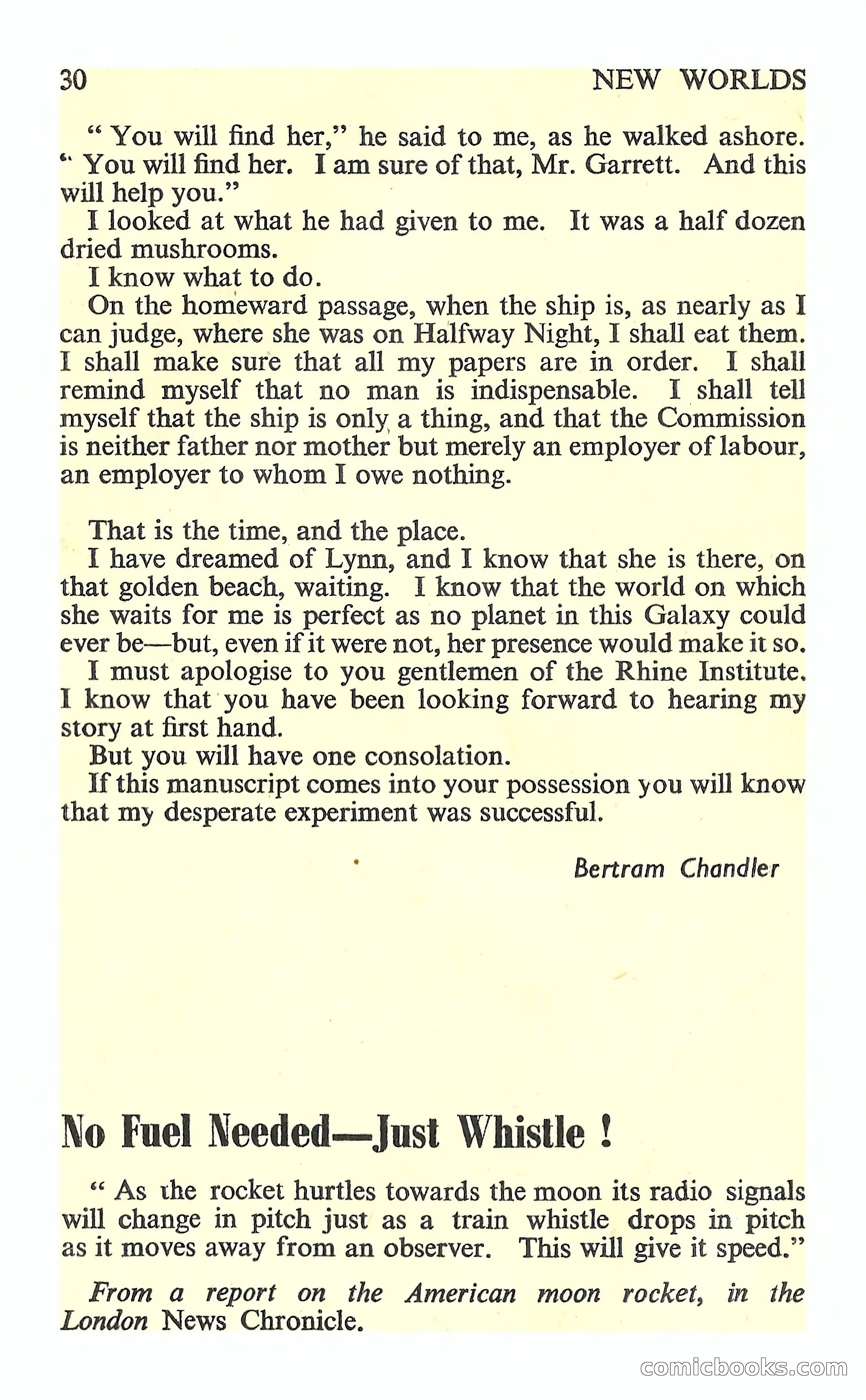 New Worlds Science Fiction, No. 76 — page 32 of 132