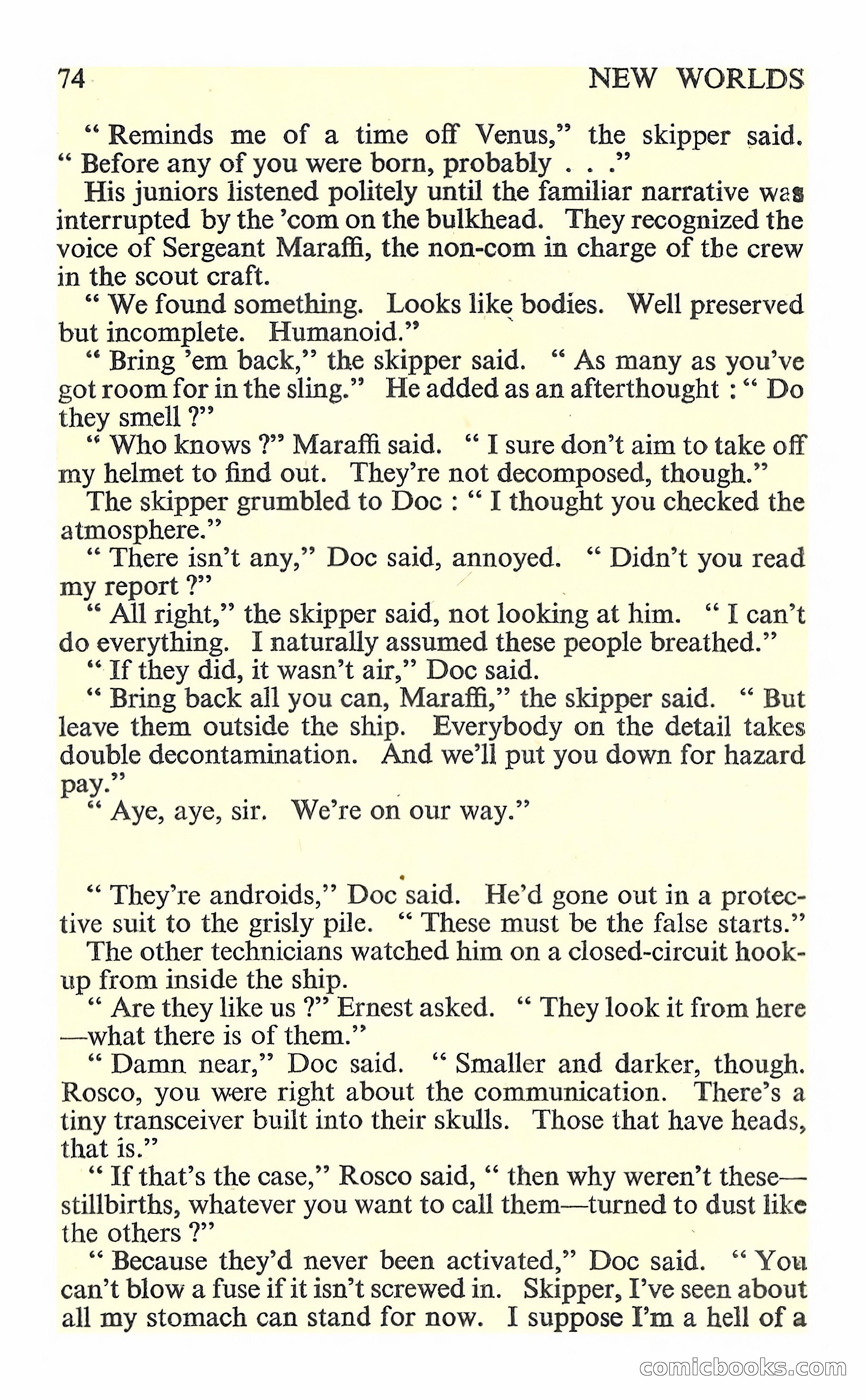 New Worlds Science Fiction, No. 76 — page 76 of 132