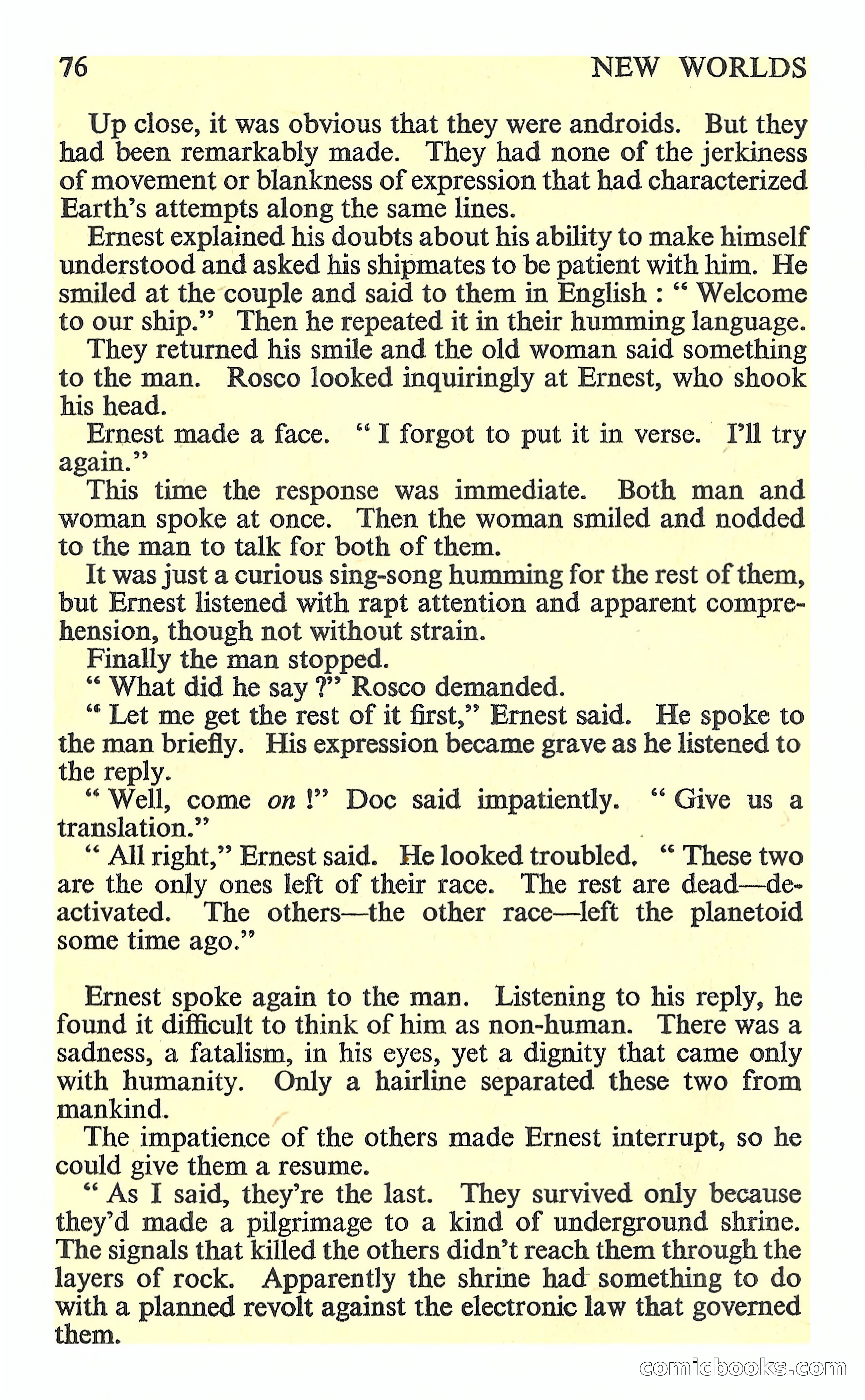 New Worlds Science Fiction, No. 76 — page 78 of 132