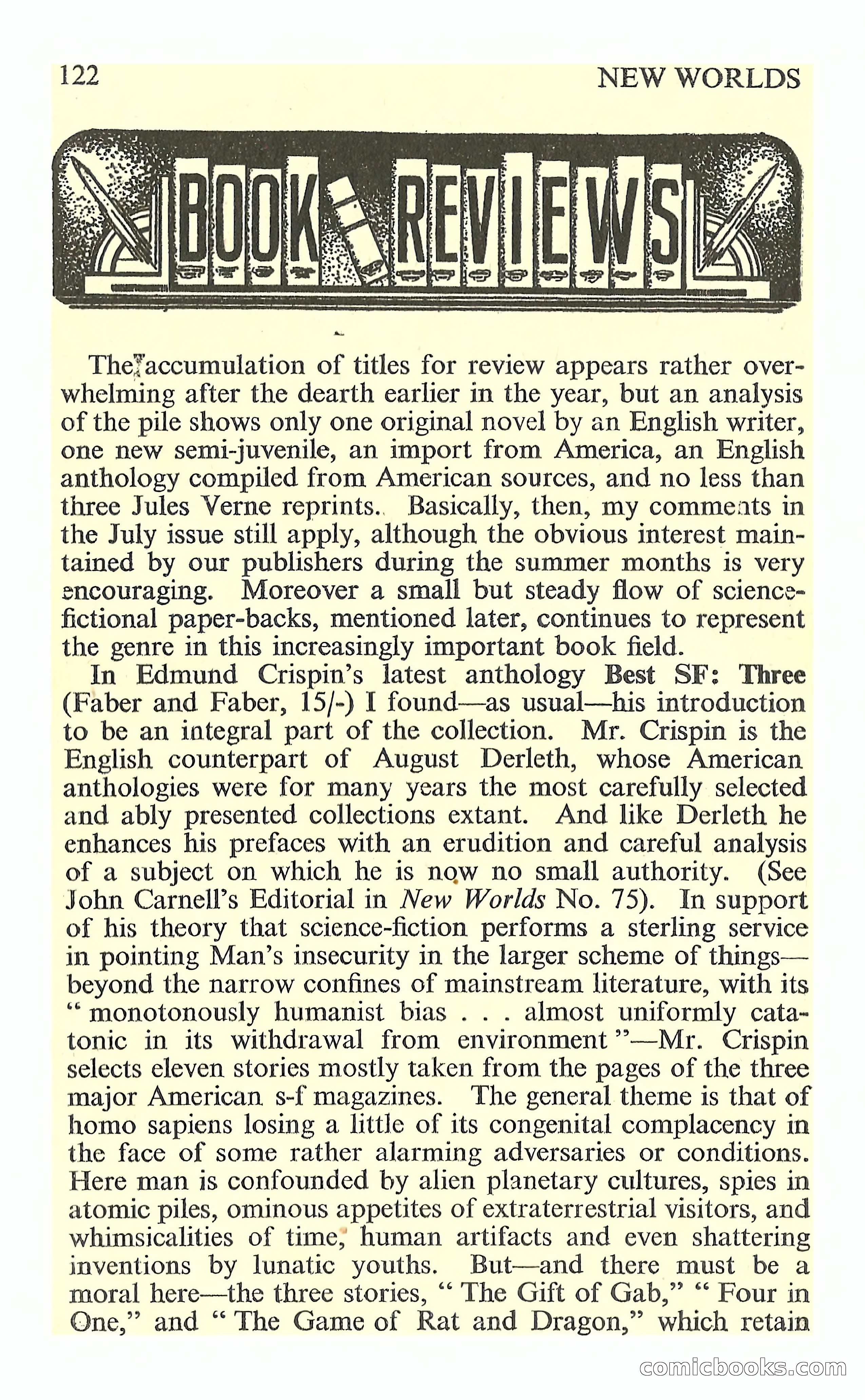 New Worlds Science Fiction, No. 76 — page 124 of 132