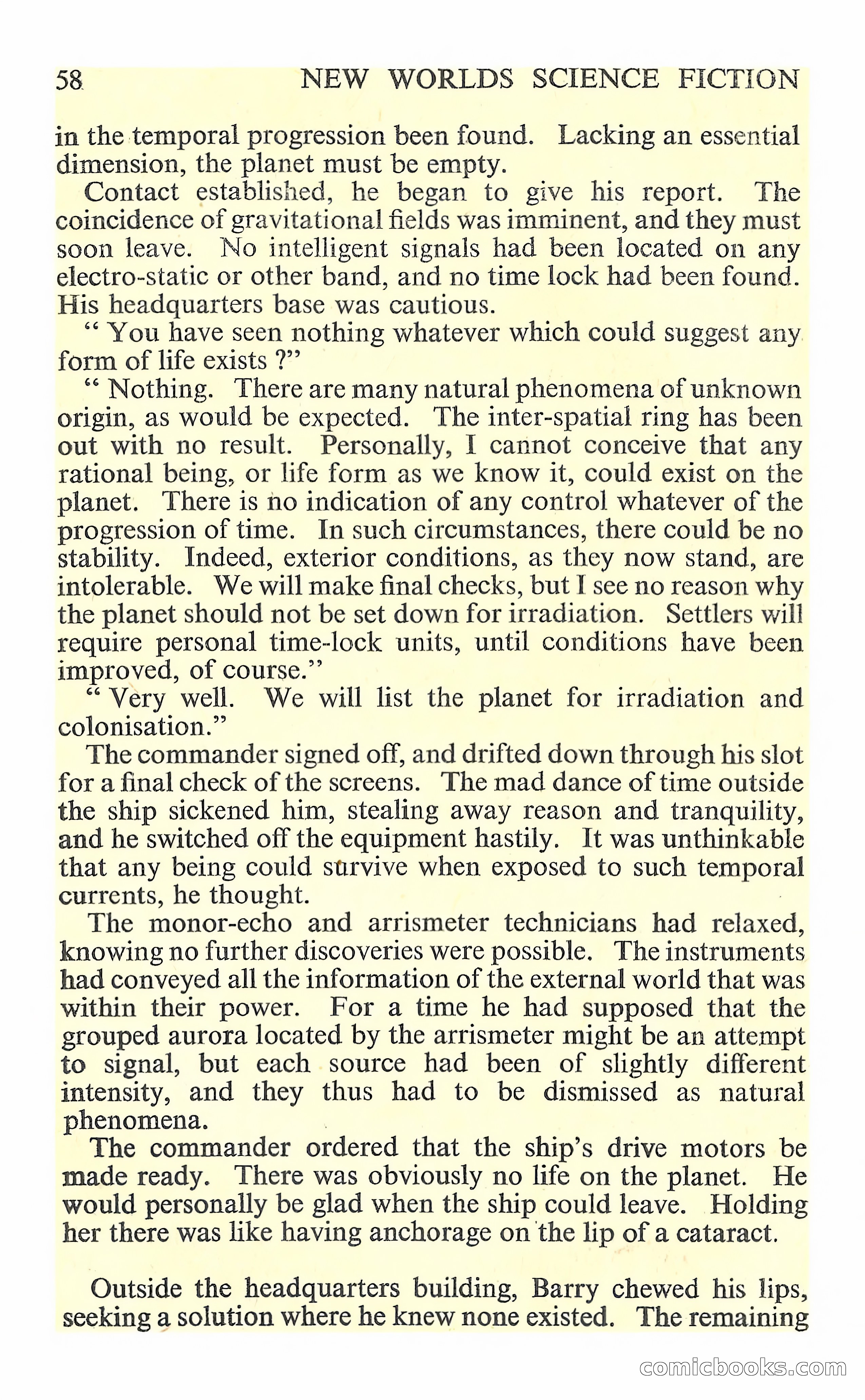 New Worlds Science Fiction No. 85 — page 60 of 132