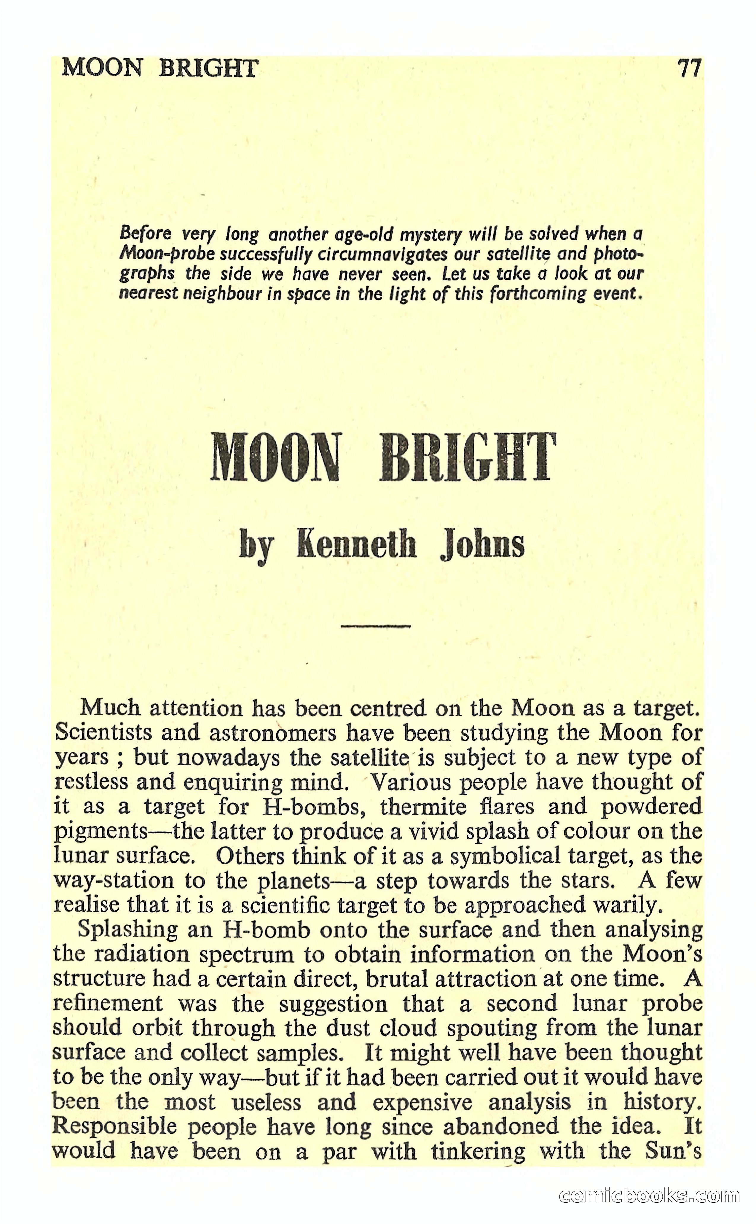 New Worlds Science Fiction No. 85 — page 79 of 132