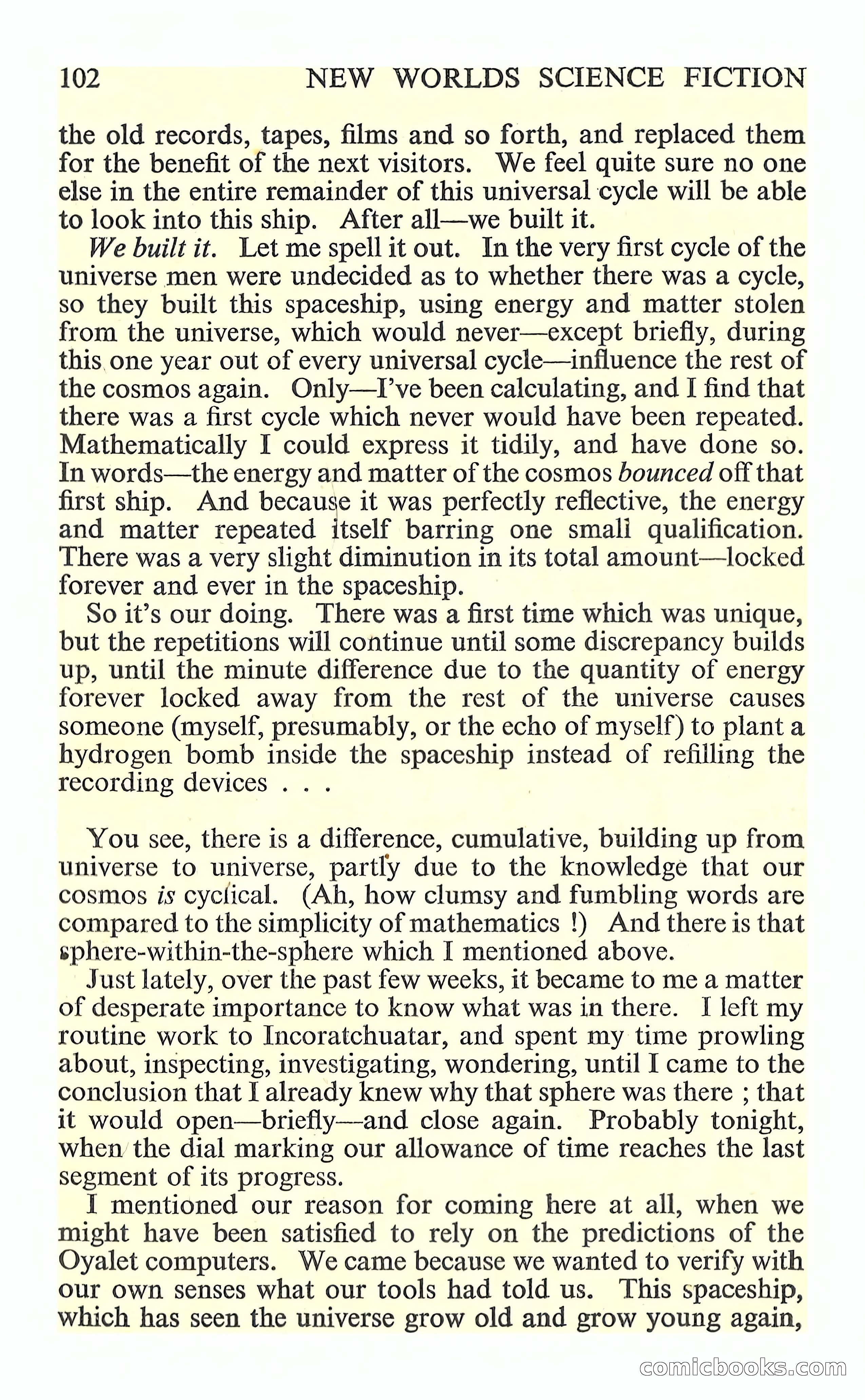 New Worlds Science Fiction No. 85 — page 104 of 132