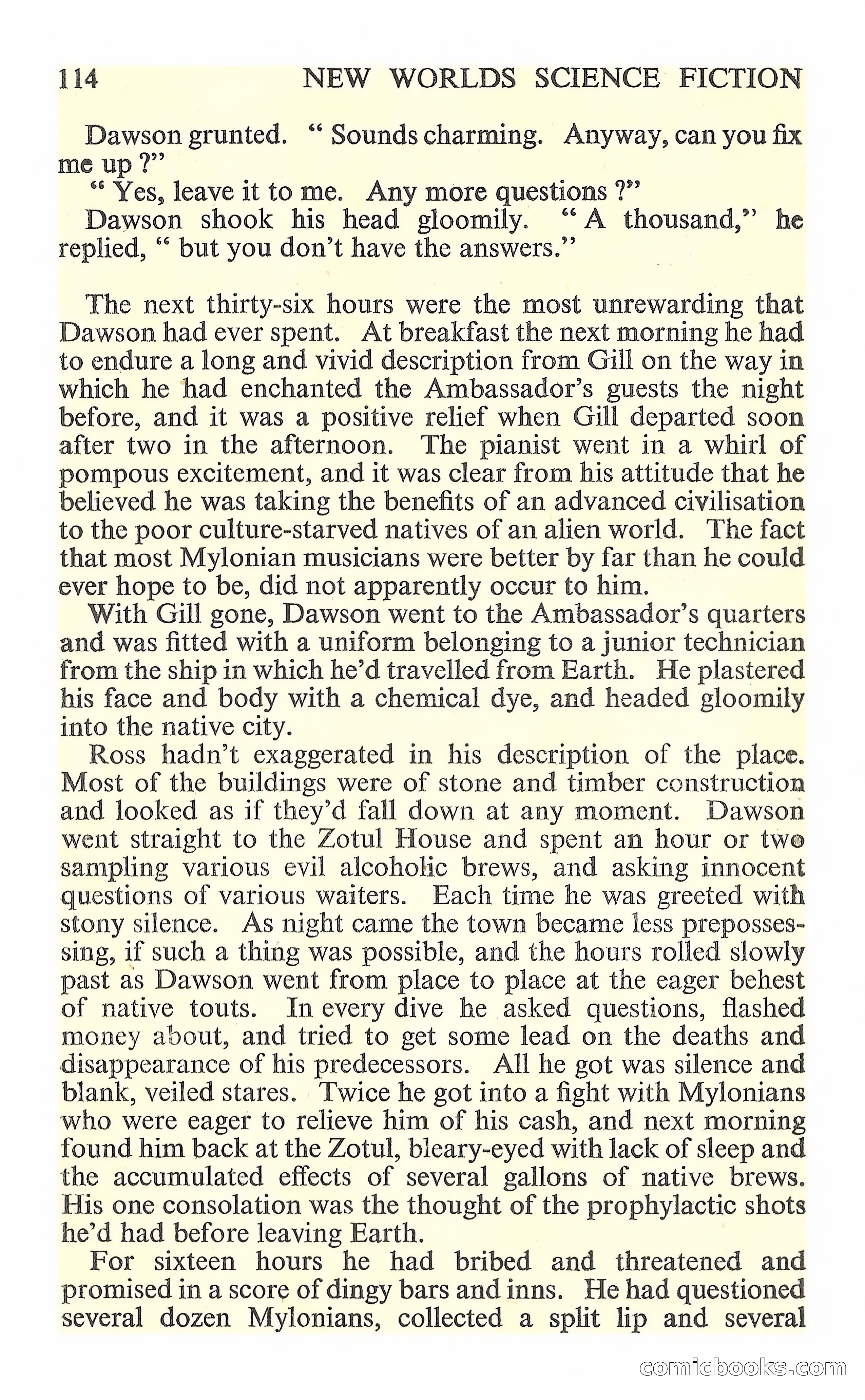 New Worlds Science Fiction No. 85 — page 116 of 132