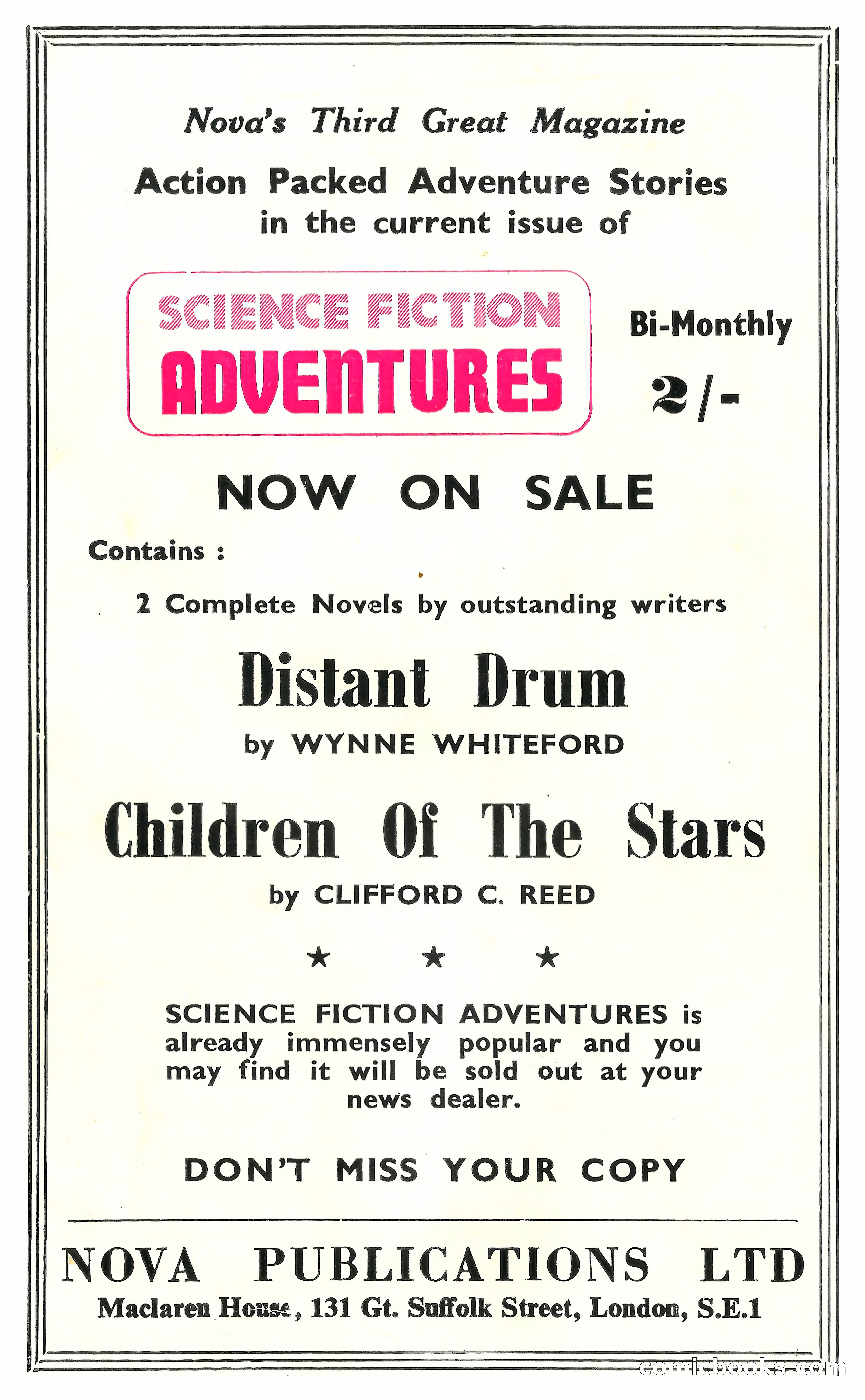 New Worlds Science Fiction No. 85 — page 132 of 132