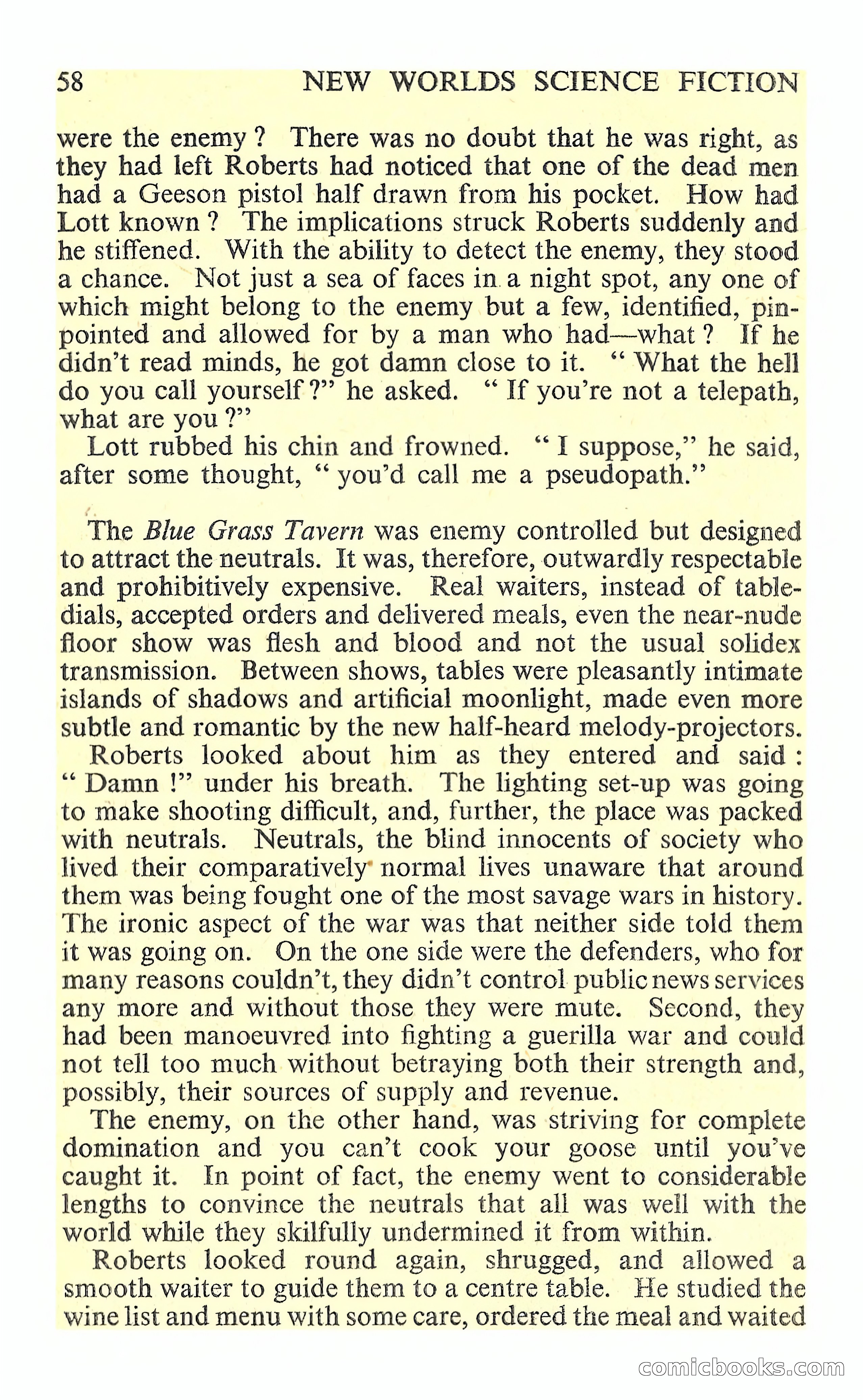 New Worlds Science Fiction No. 86 — page 60 of 116
