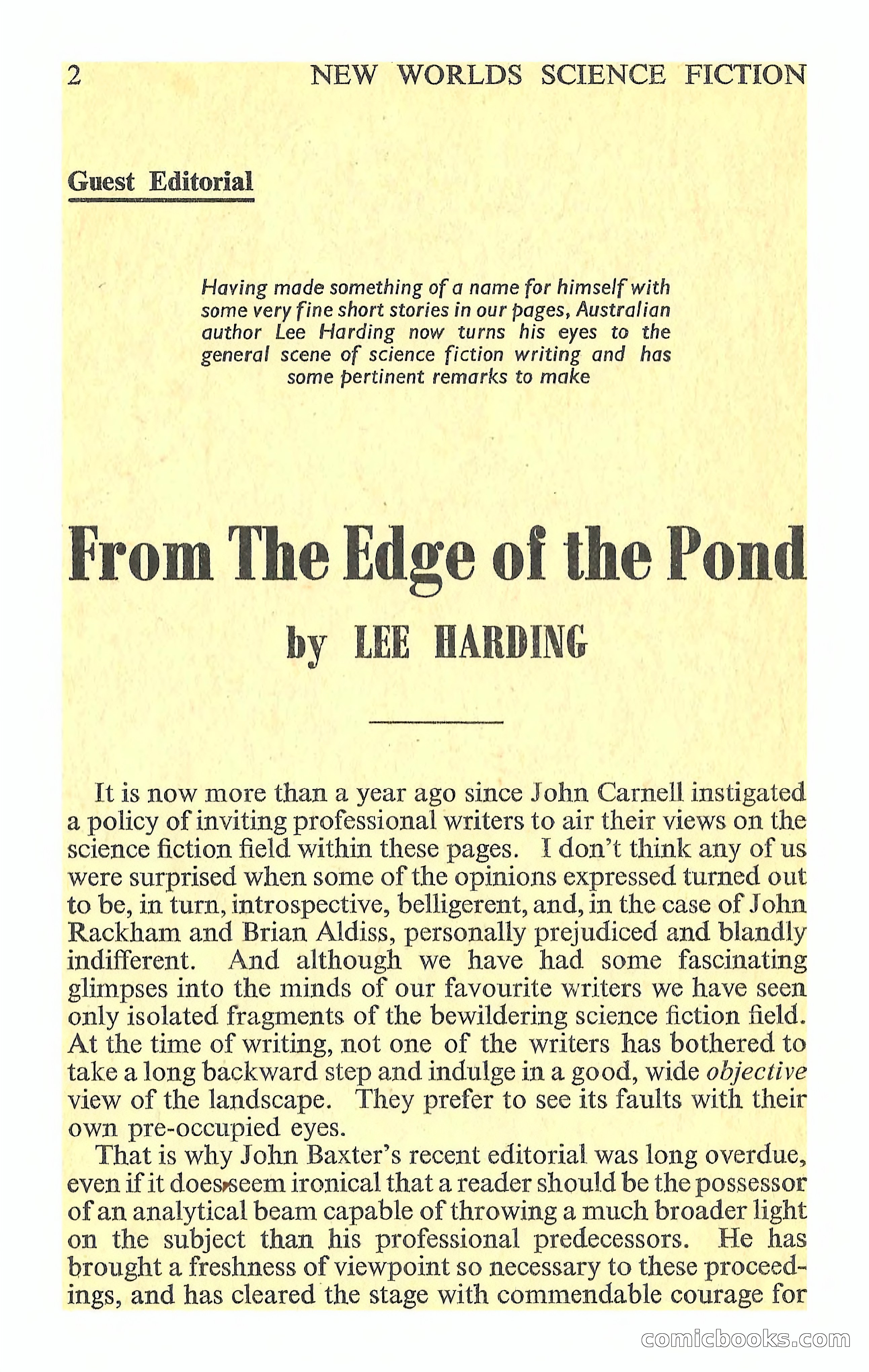 New Worlds Science Fiction, Volume 44, No. 130 — page 4 of 132