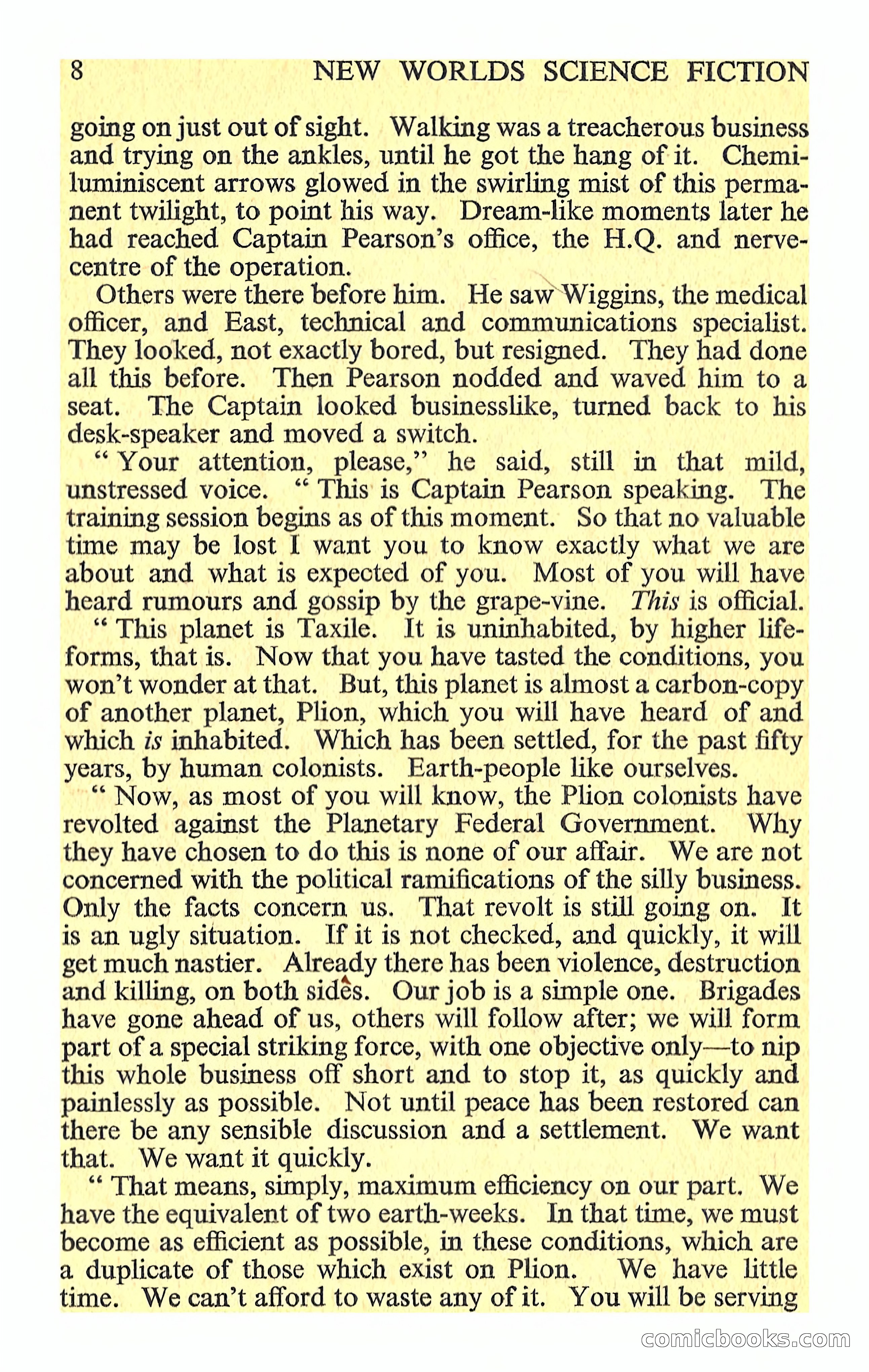 New Worlds Science Fiction, Volume 44, No. 130 — page 10 of 132