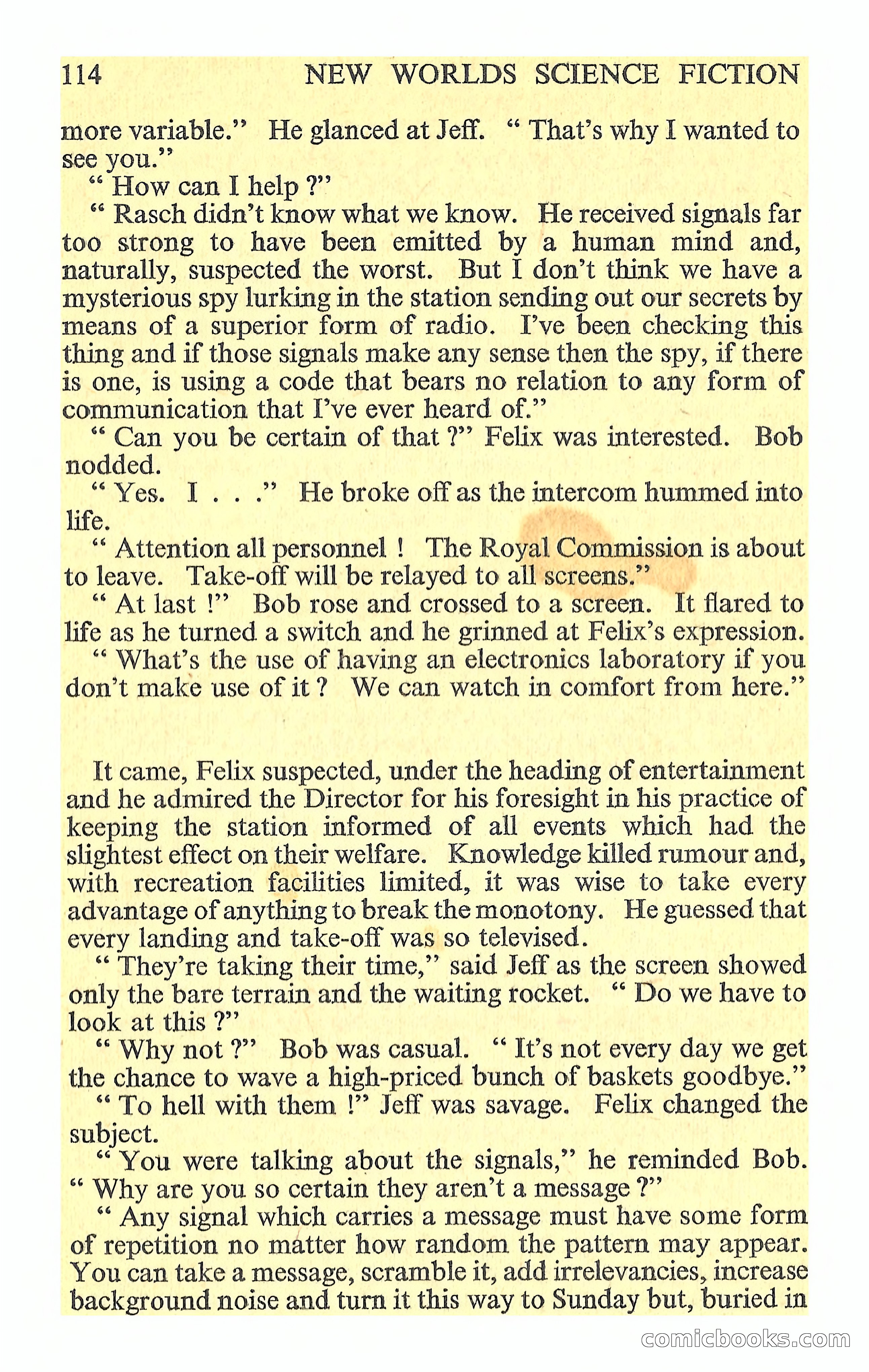New Worlds Science Fiction, Volume 44, No. 130 — page 116 of 132