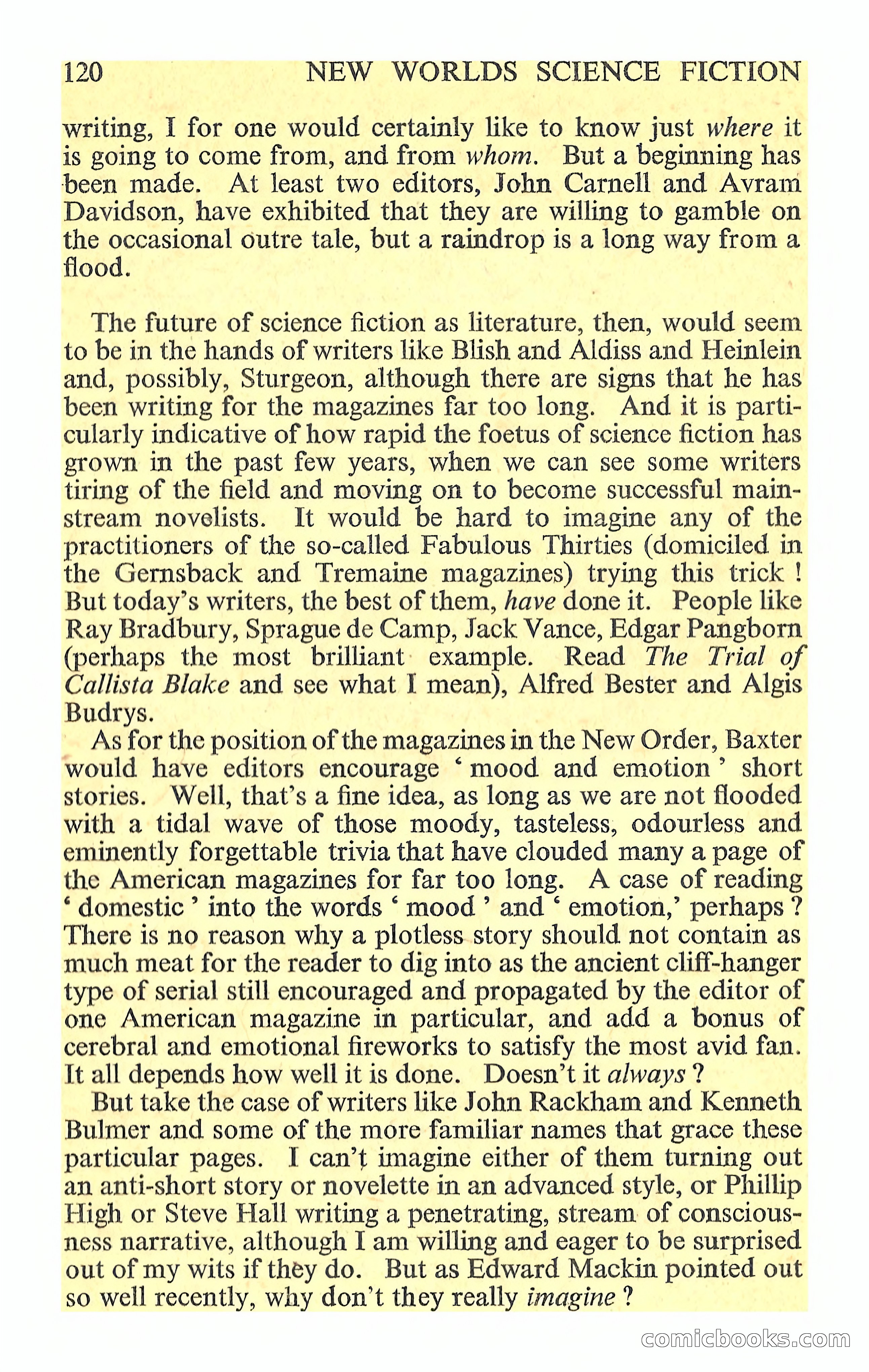 New Worlds Science Fiction, Volume 44, No. 130 — page 122 of 132