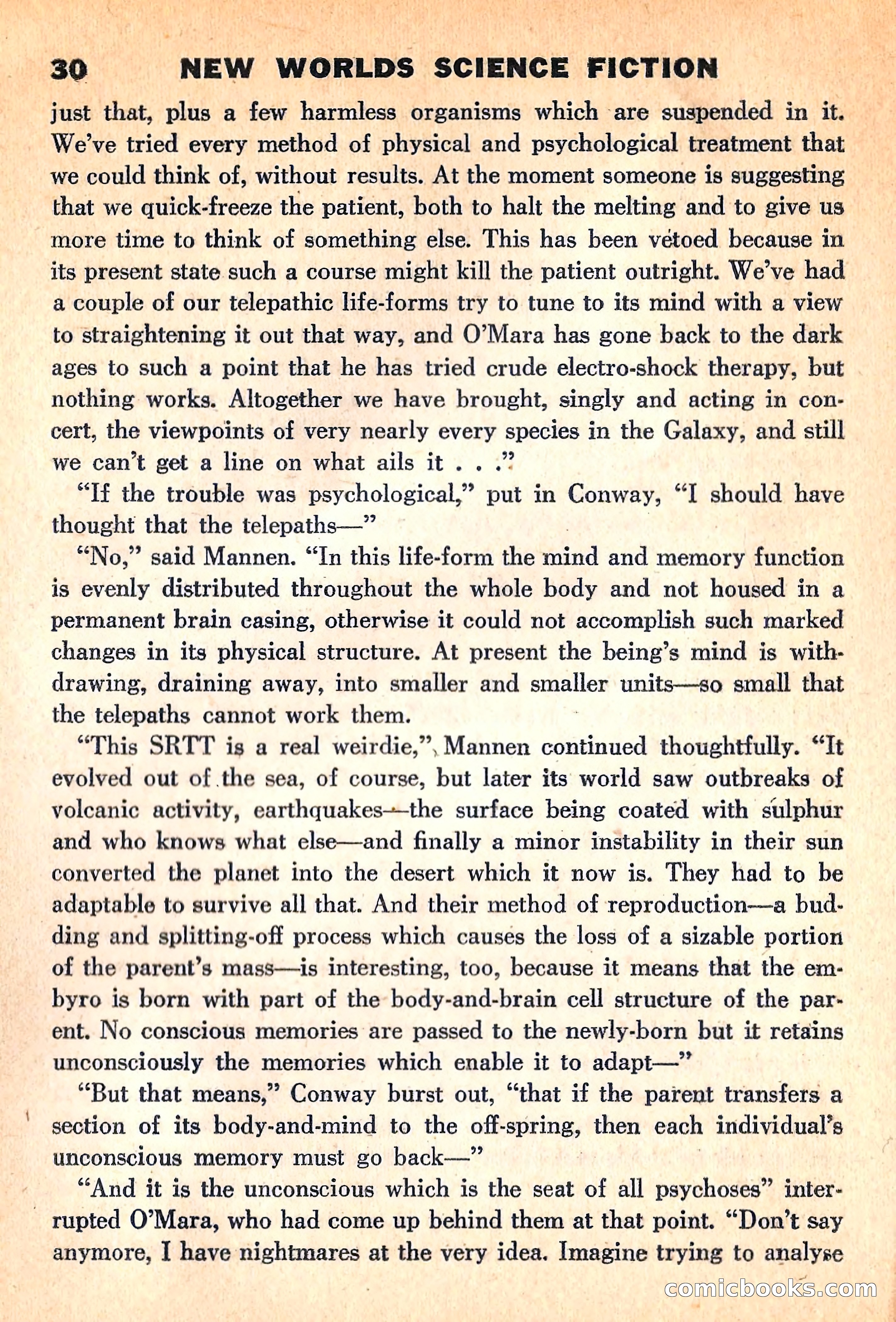 New Worlds Science Fiction, March 1960 — page 32 of 132
