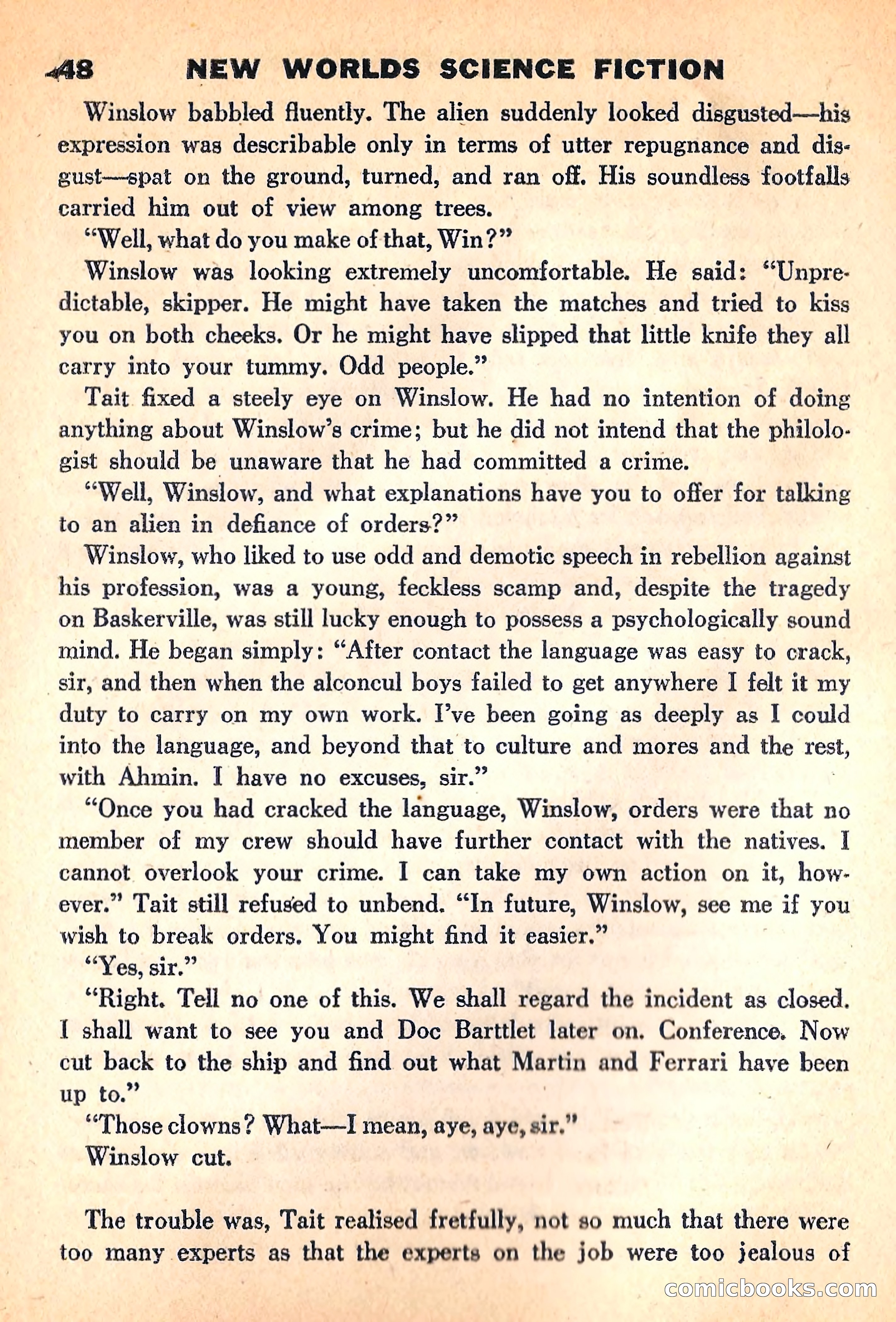 New Worlds Science Fiction, March 1960 — page 50 of 132