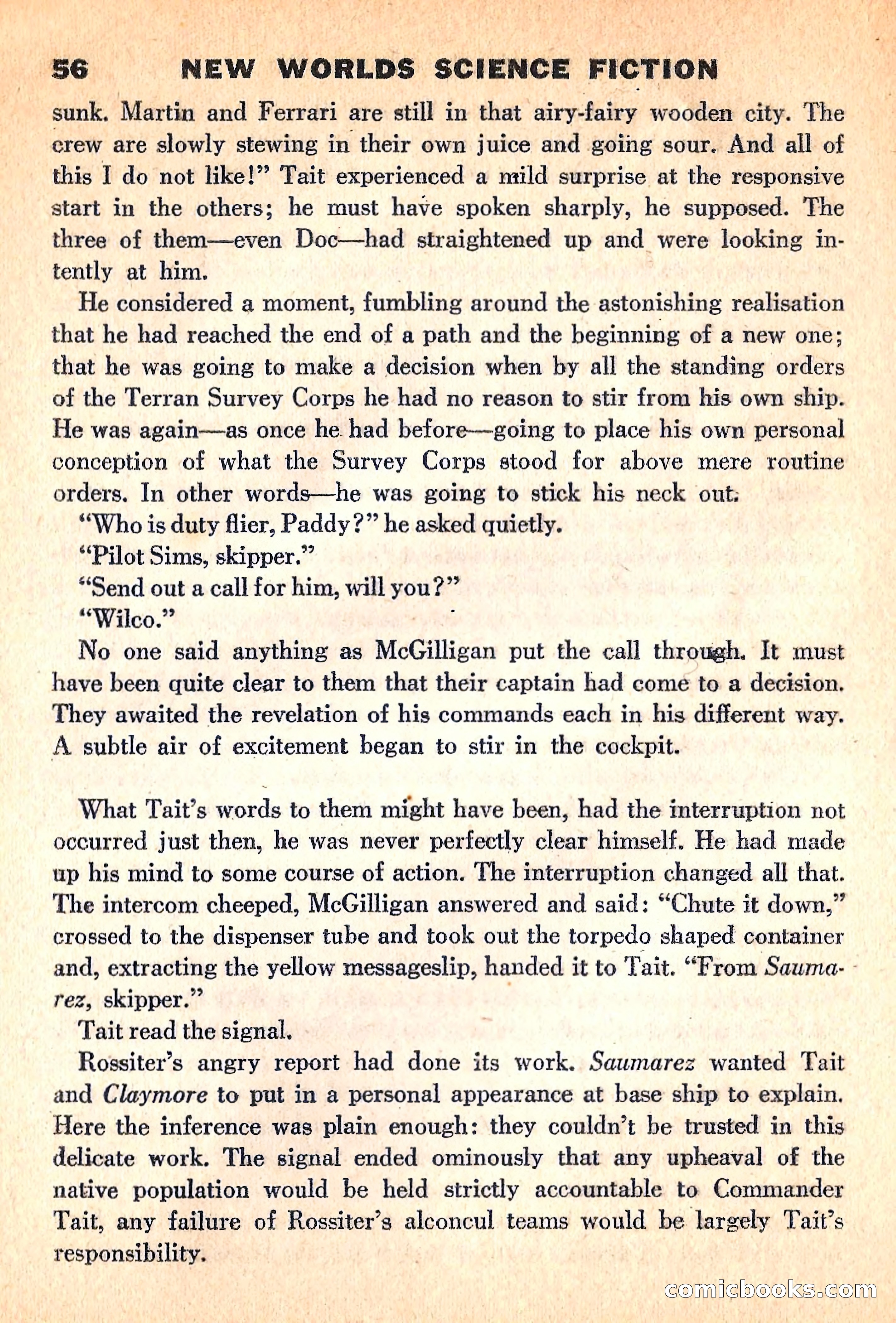 New Worlds Science Fiction, March 1960 — page 58 of 132