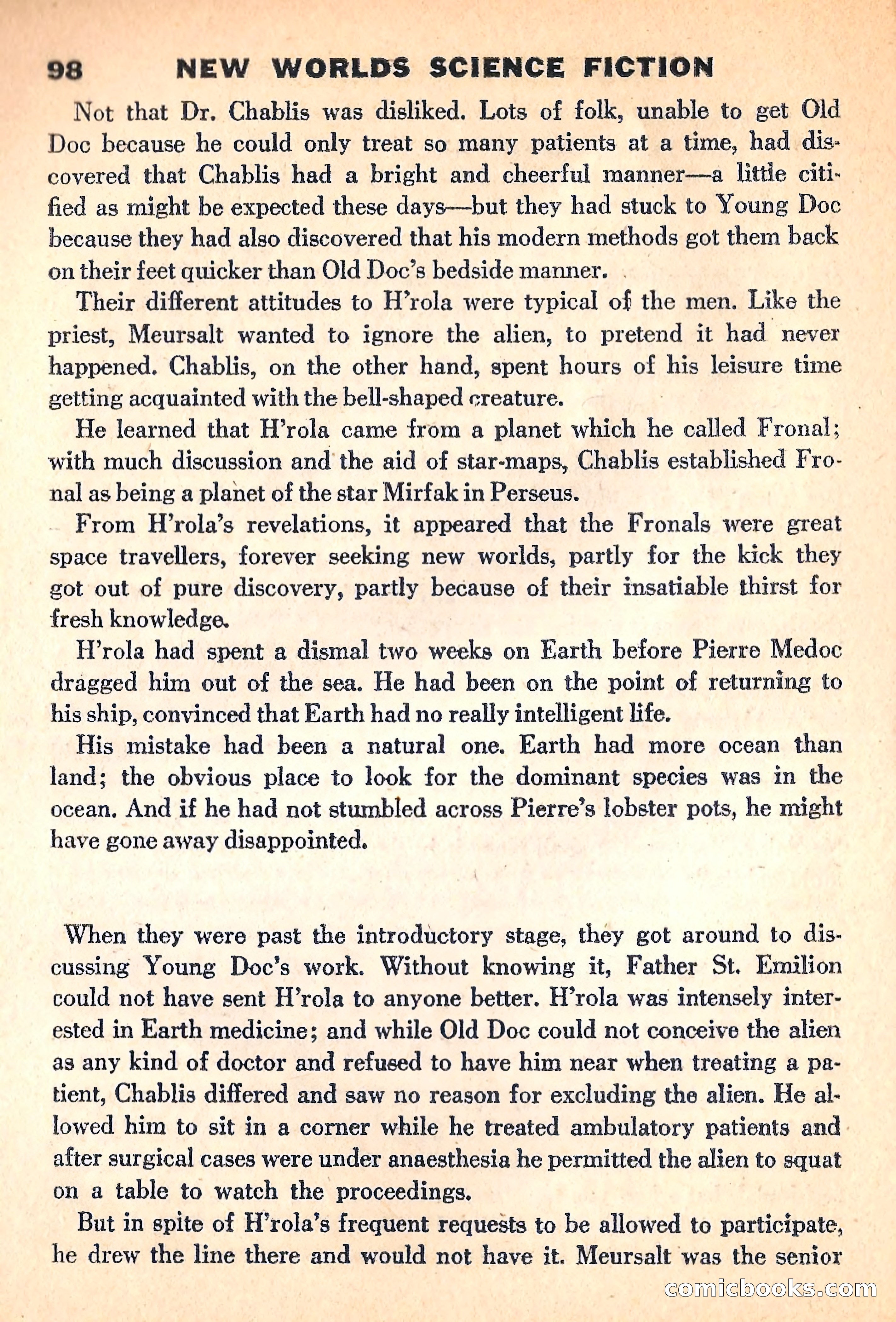 New Worlds Science Fiction, March 1960 — page 100 of 132