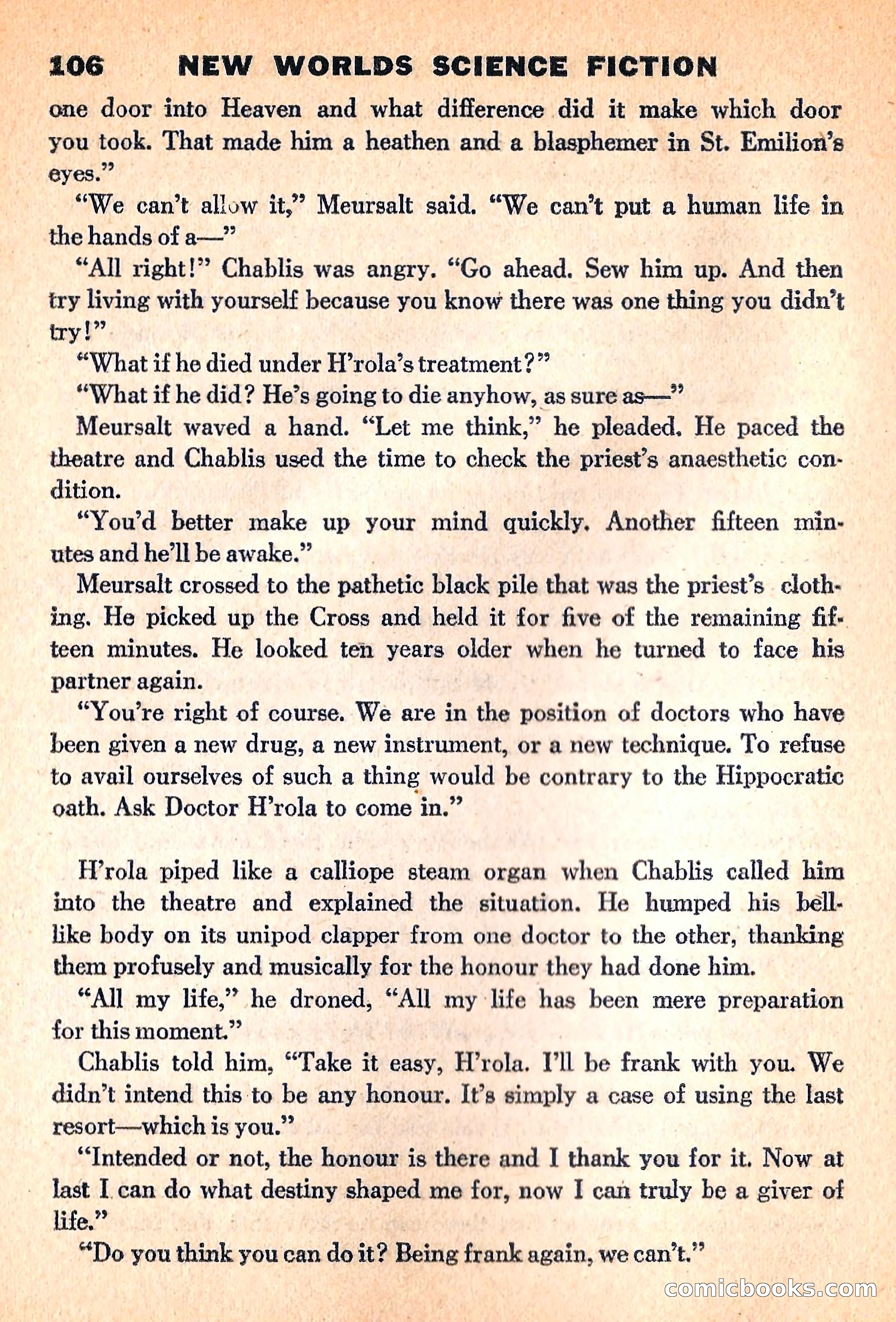 New Worlds Science Fiction, March 1960 — page 108 of 132