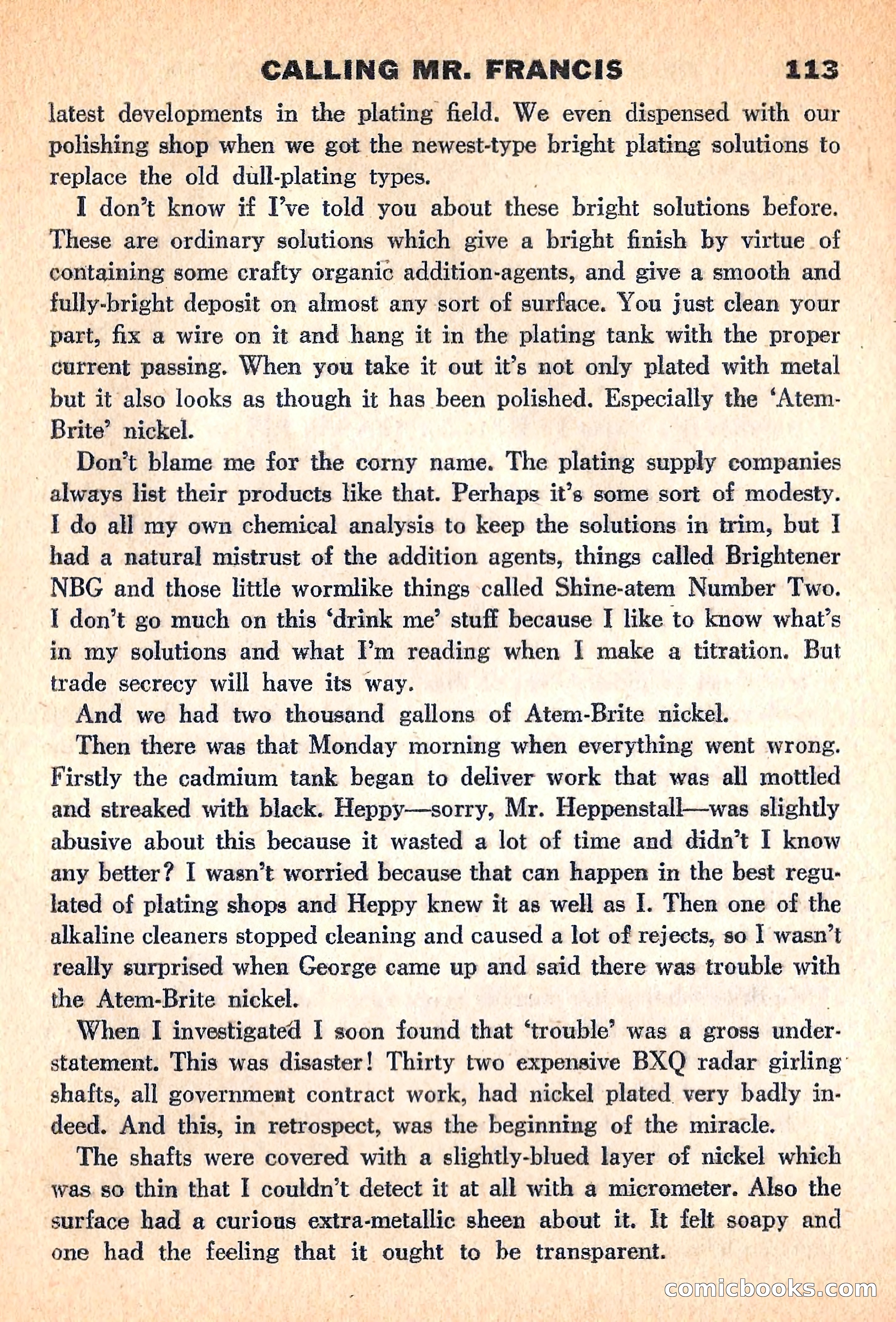 New Worlds Science Fiction, March 1960 — page 115 of 132