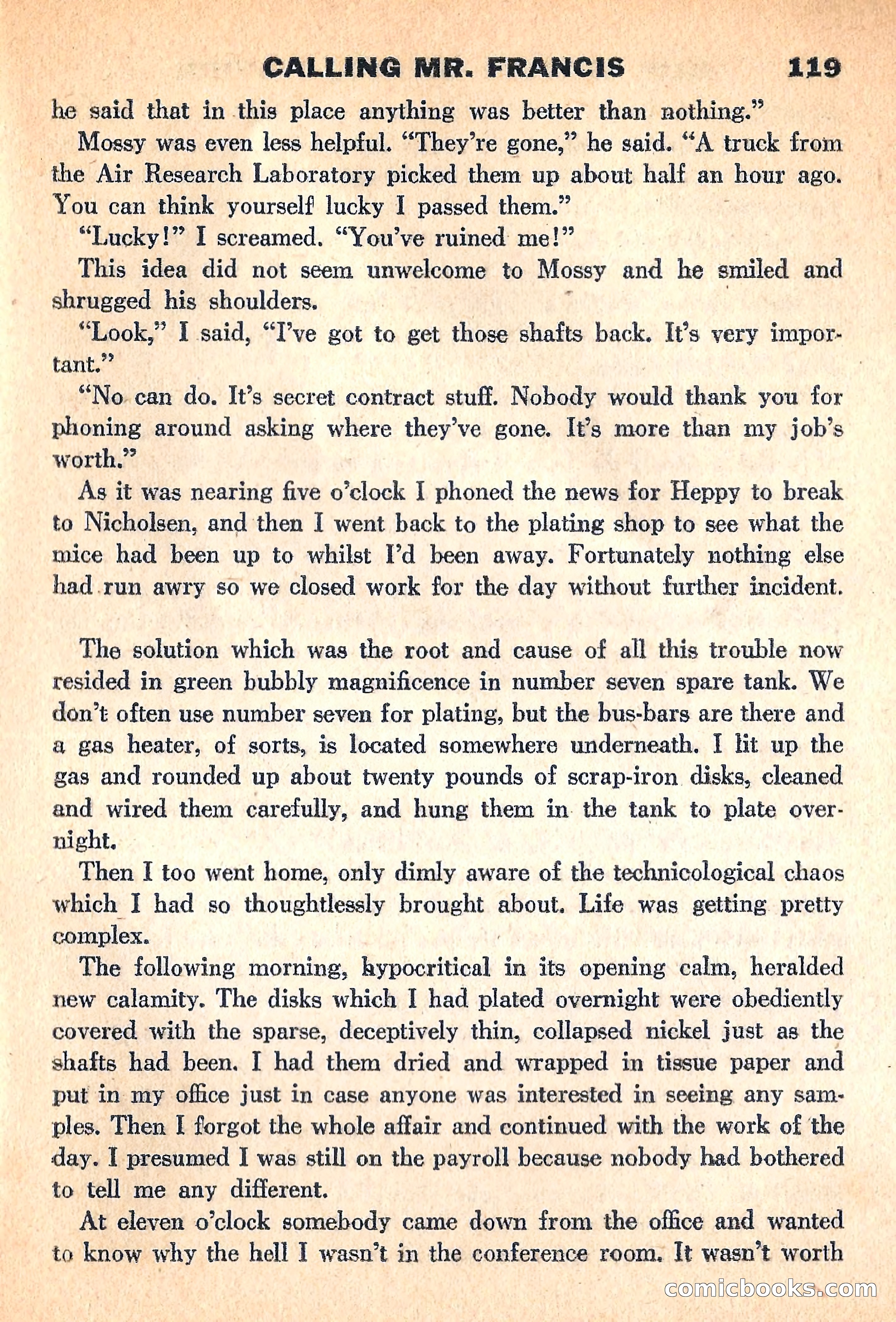 New Worlds Science Fiction, March 1960 — page 121 of 132