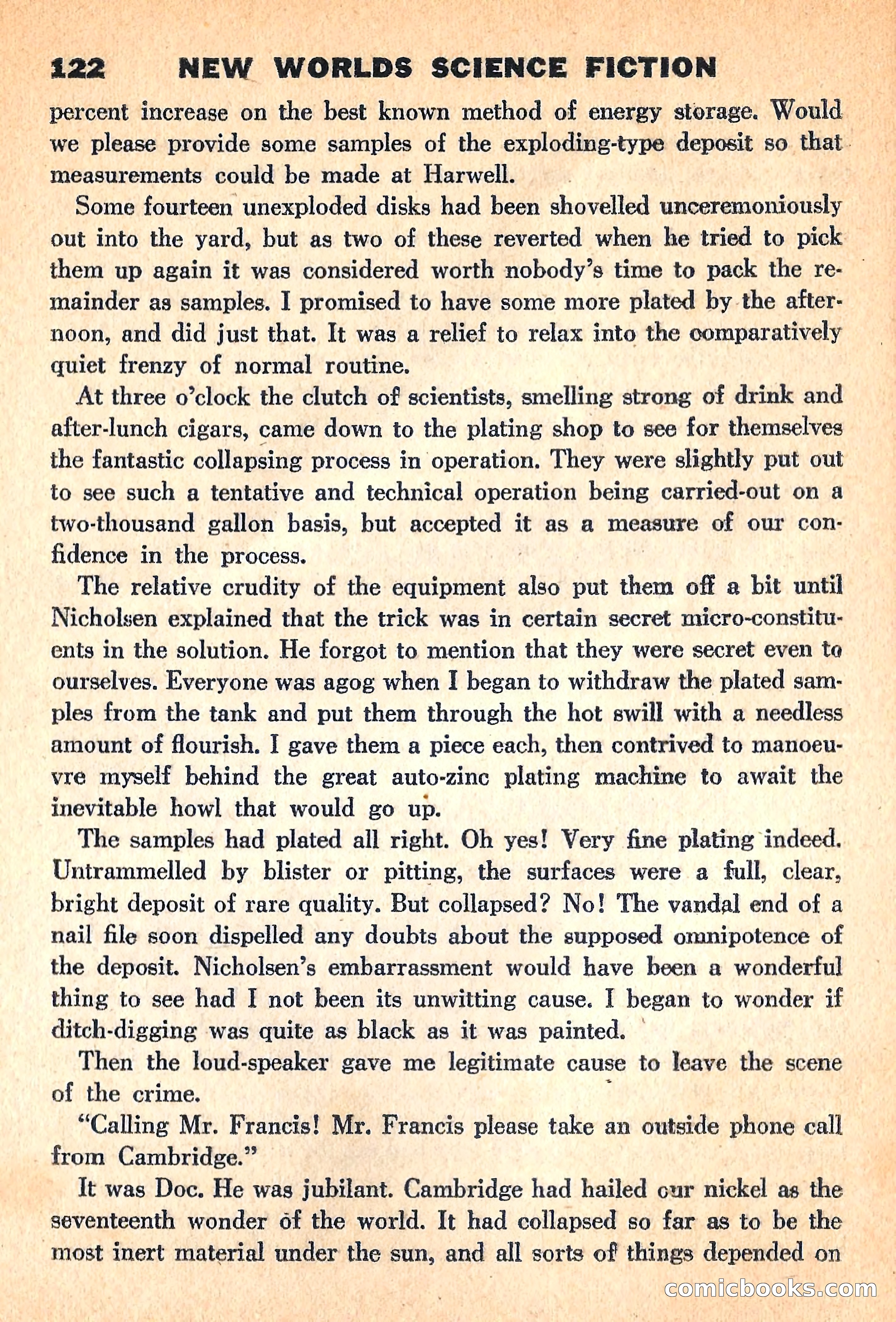 New Worlds Science Fiction, March 1960 — page 124 of 132