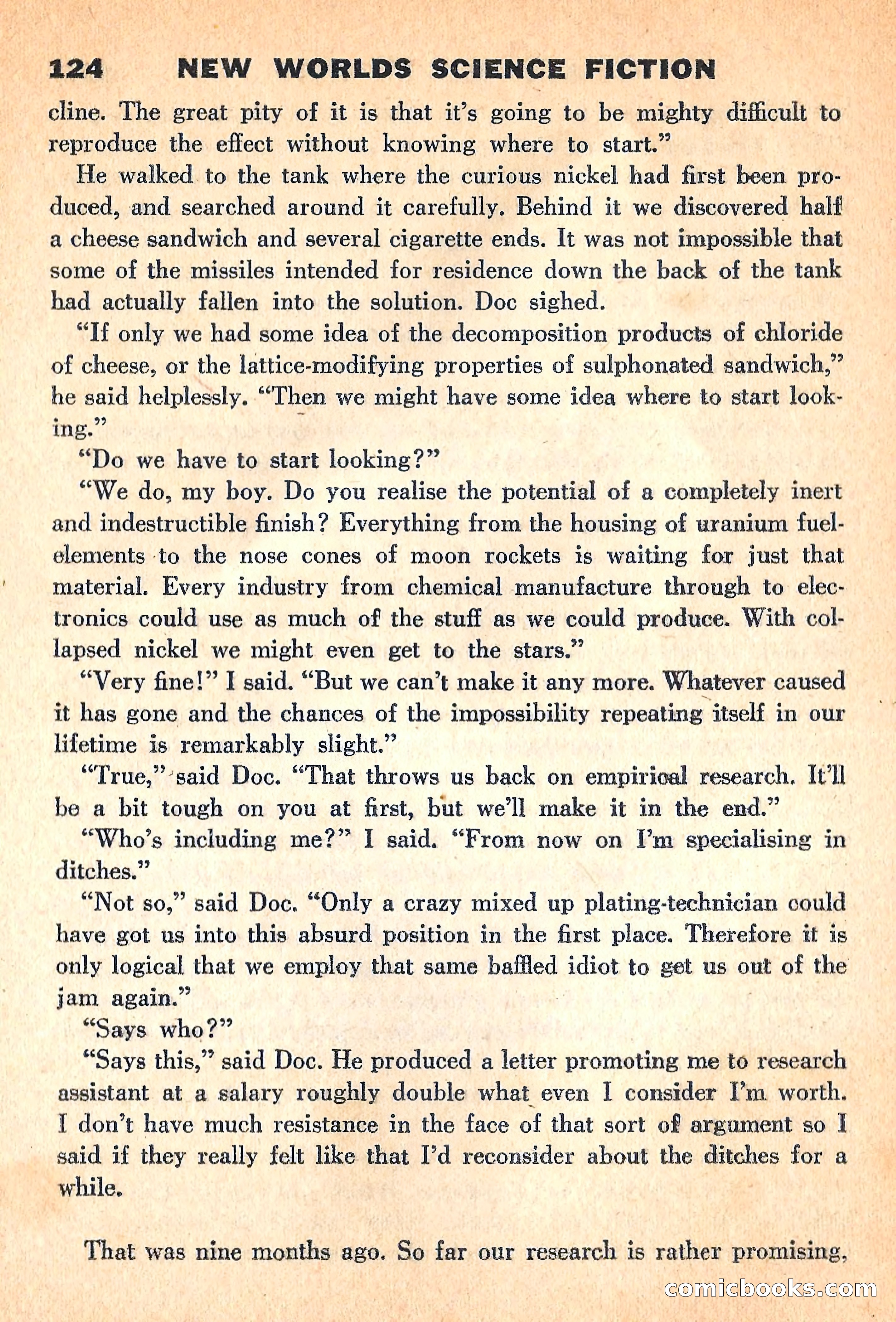 New Worlds Science Fiction, March 1960 — page 126 of 132