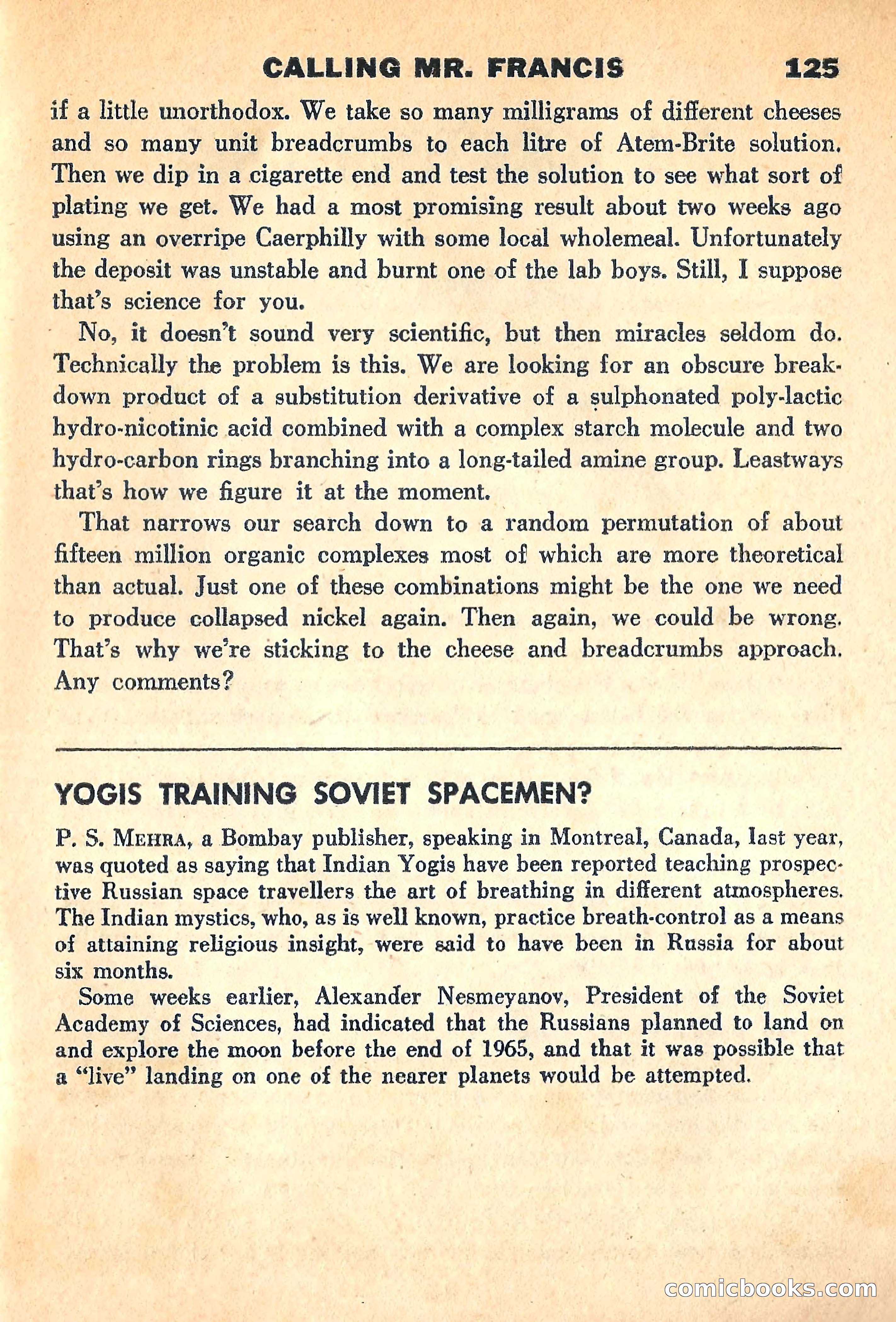 New Worlds Science Fiction, March 1960 — page 127 of 132