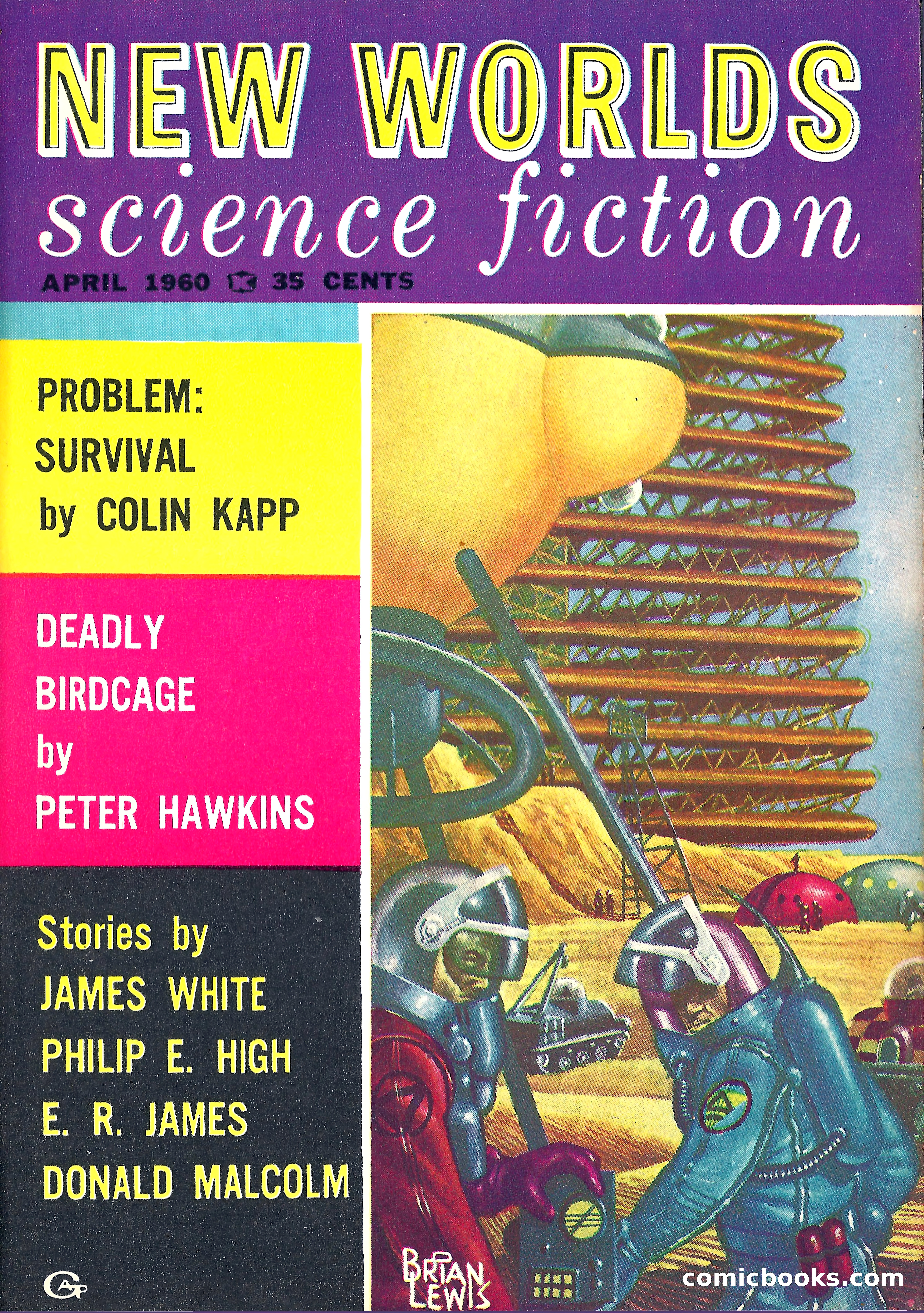 New Worlds Science Fiction, April 1960 — page 1 of 132