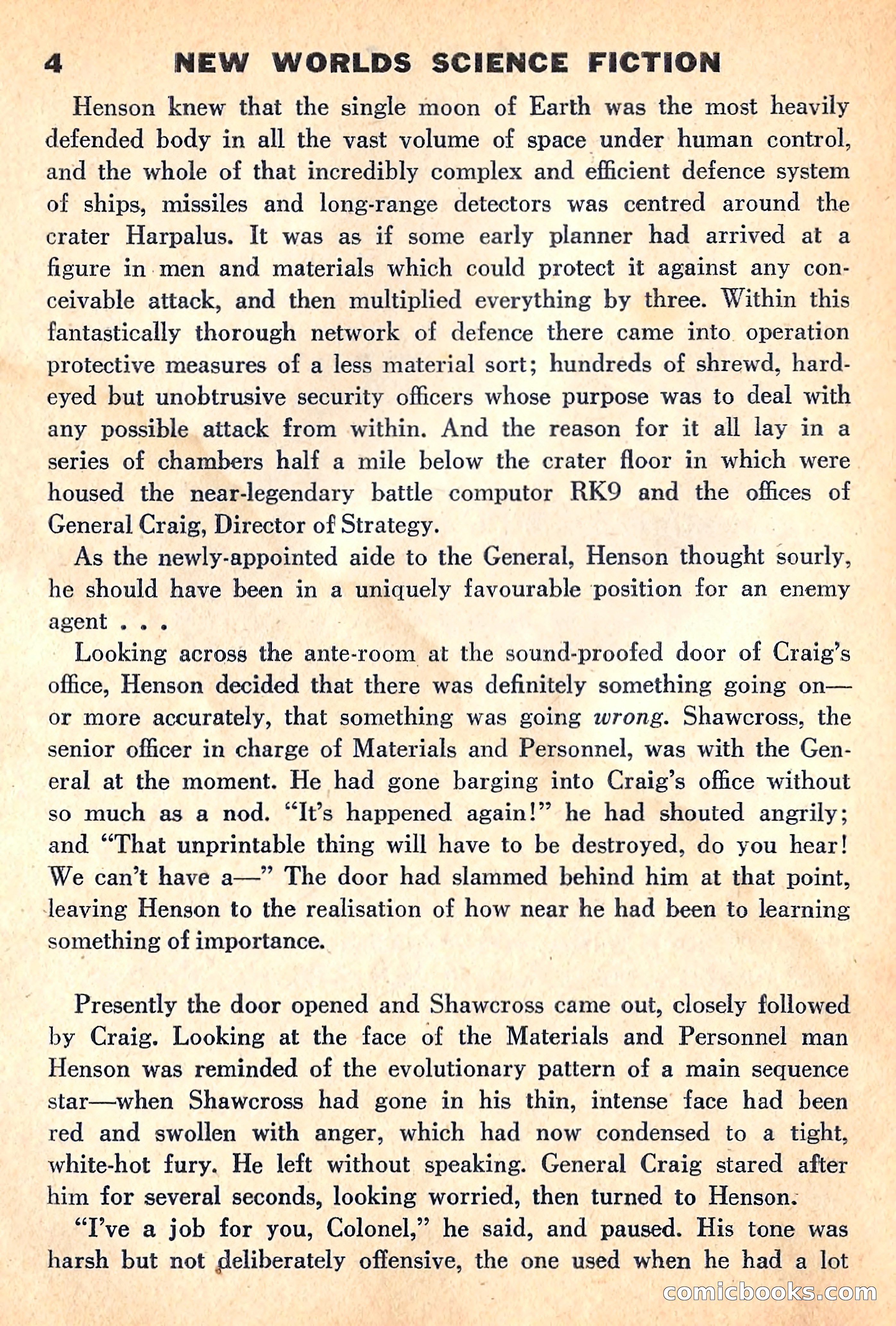 New Worlds Science Fiction, April 1960 — page 6 of 132