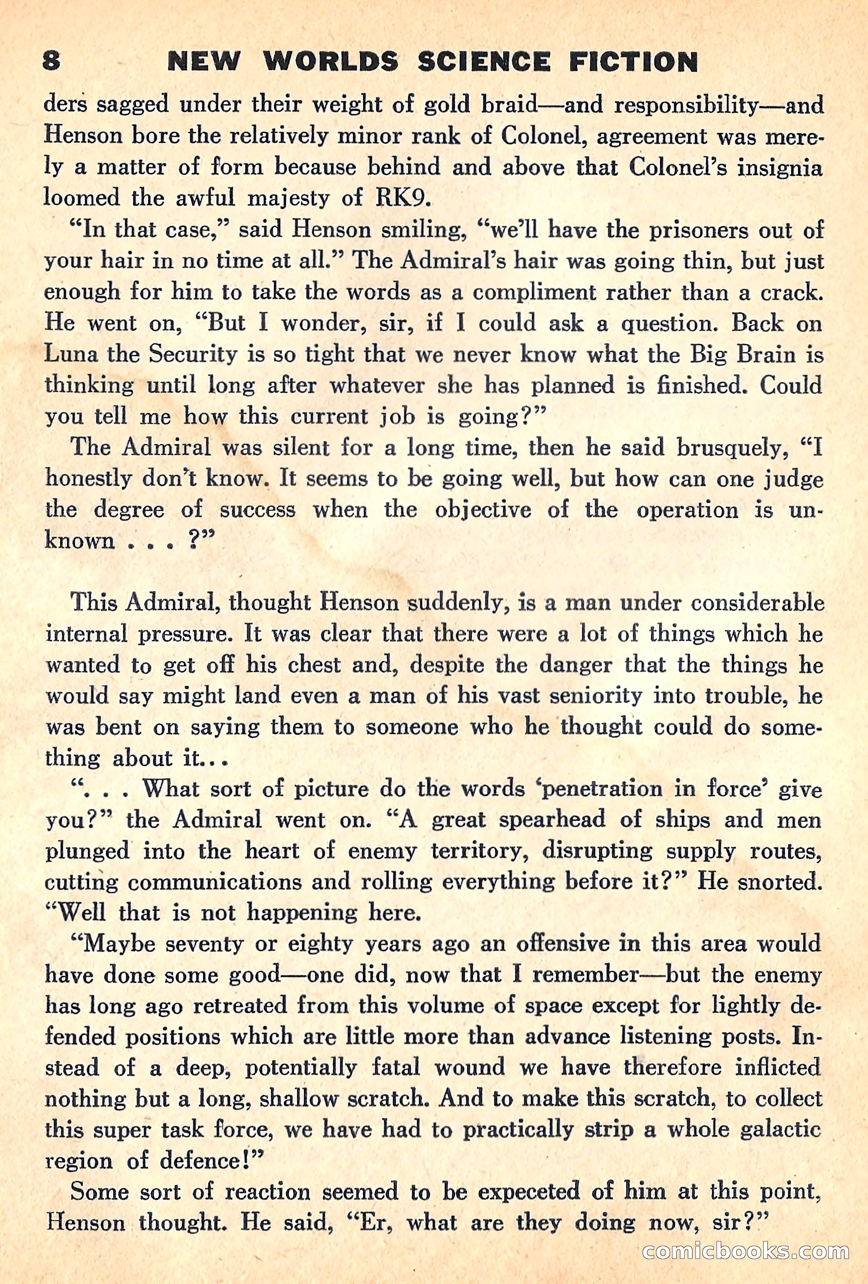 New Worlds Science Fiction, April 1960 — page 10 of 132