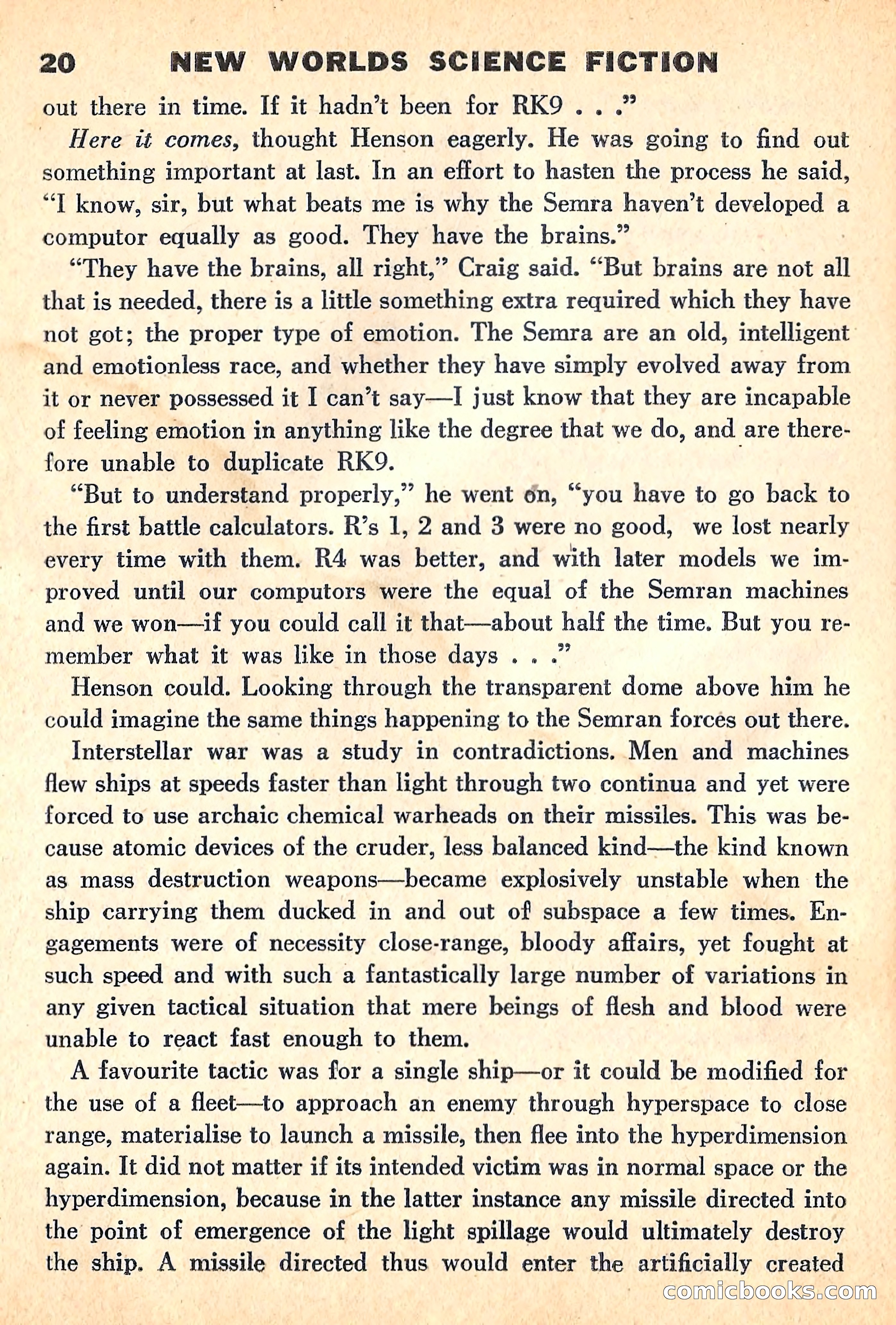 New Worlds Science Fiction, April 1960 — page 22 of 132
