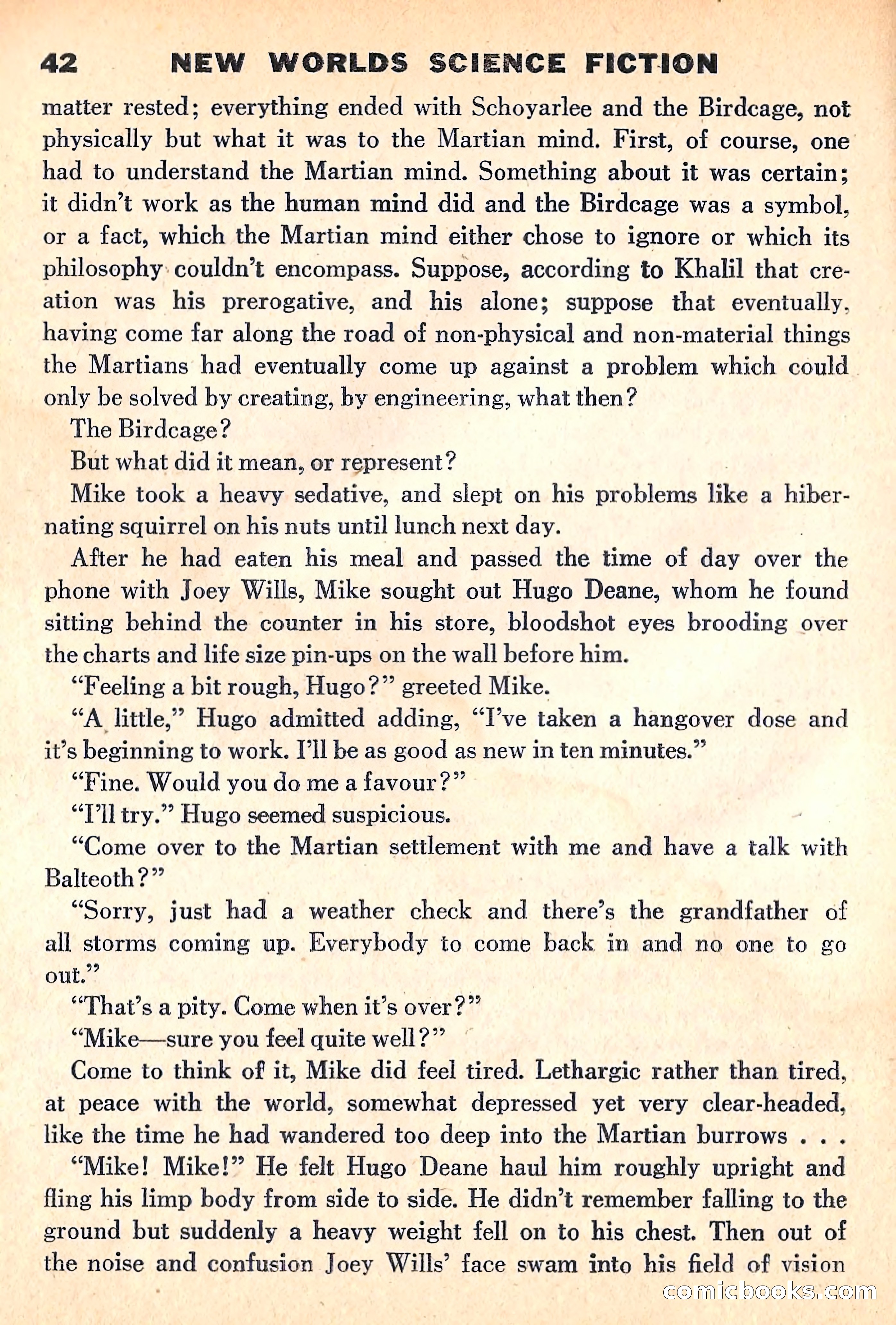 New Worlds Science Fiction, April 1960 — page 44 of 132