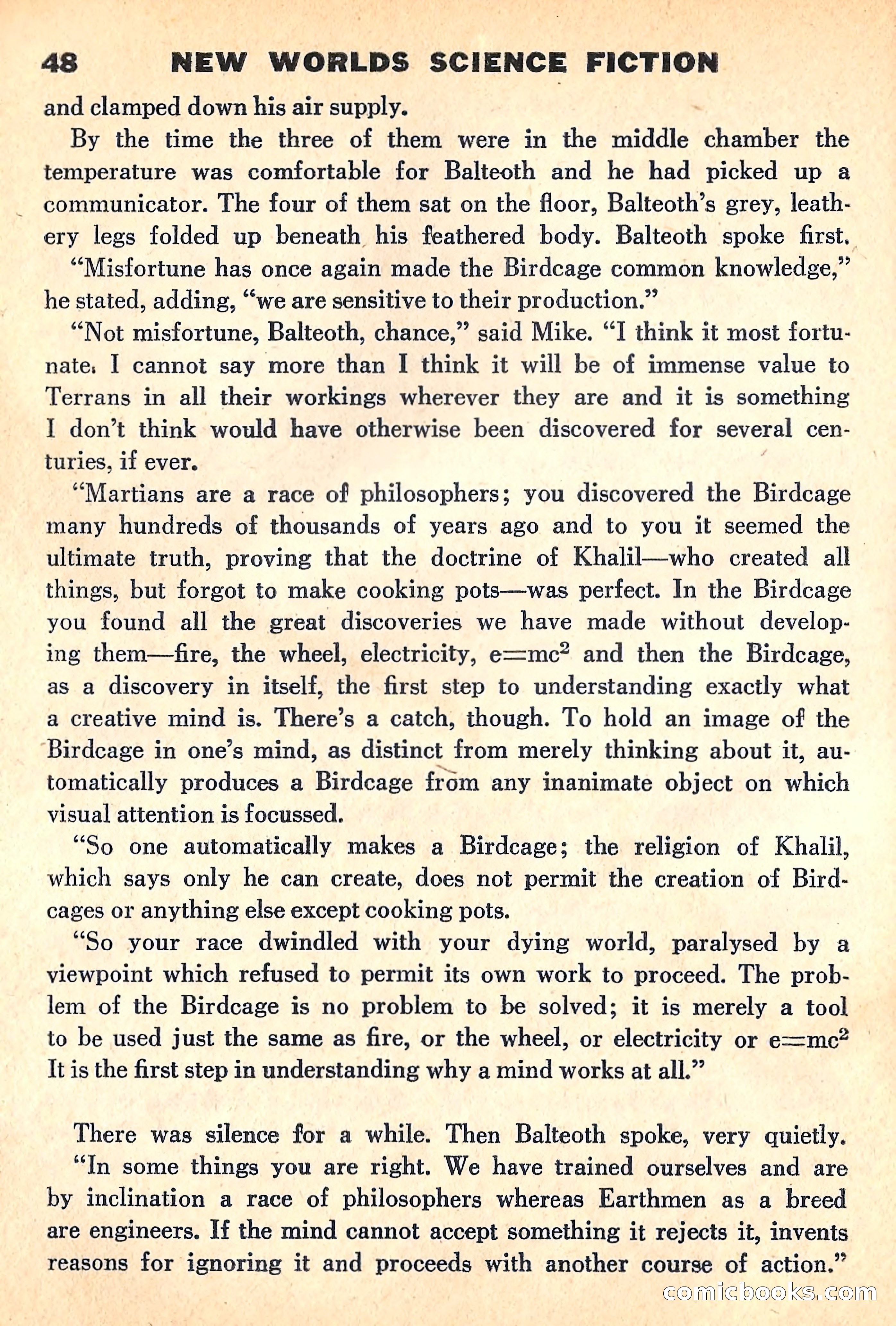New Worlds Science Fiction, April 1960 — page 50 of 132