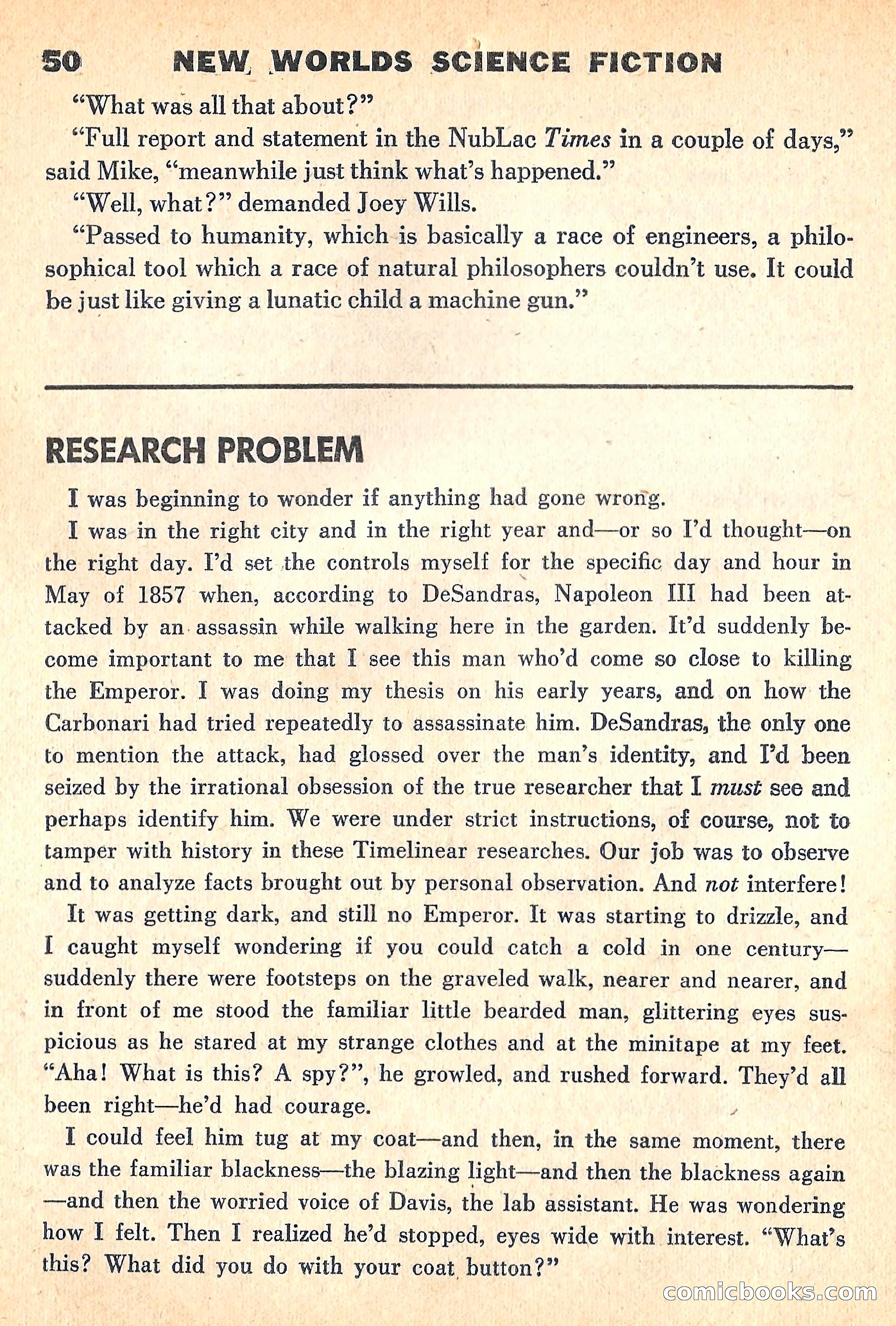 New Worlds Science Fiction, April 1960 — page 52 of 132