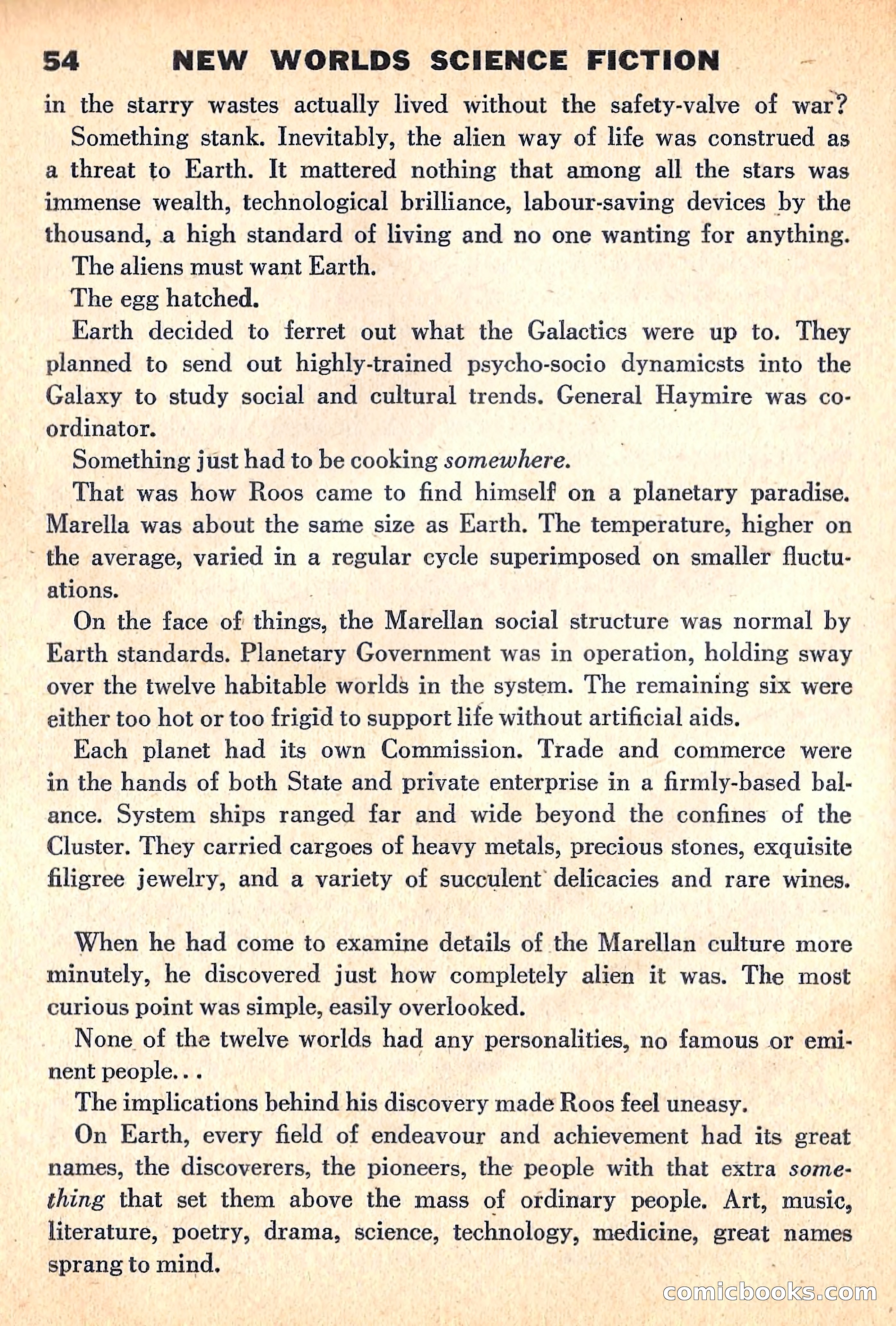 New Worlds Science Fiction, April 1960 — page 56 of 132