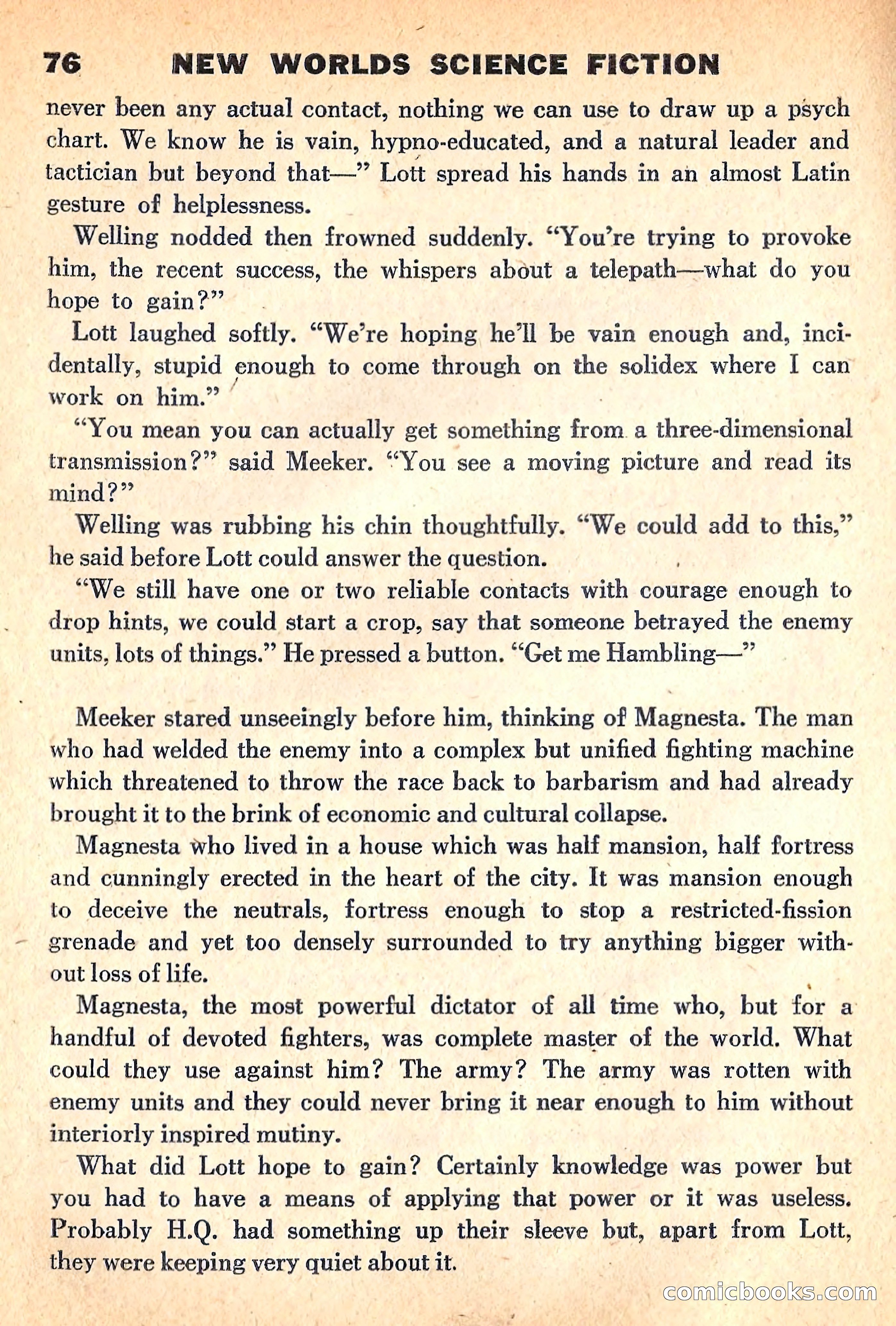 New Worlds Science Fiction, April 1960 — page 78 of 132