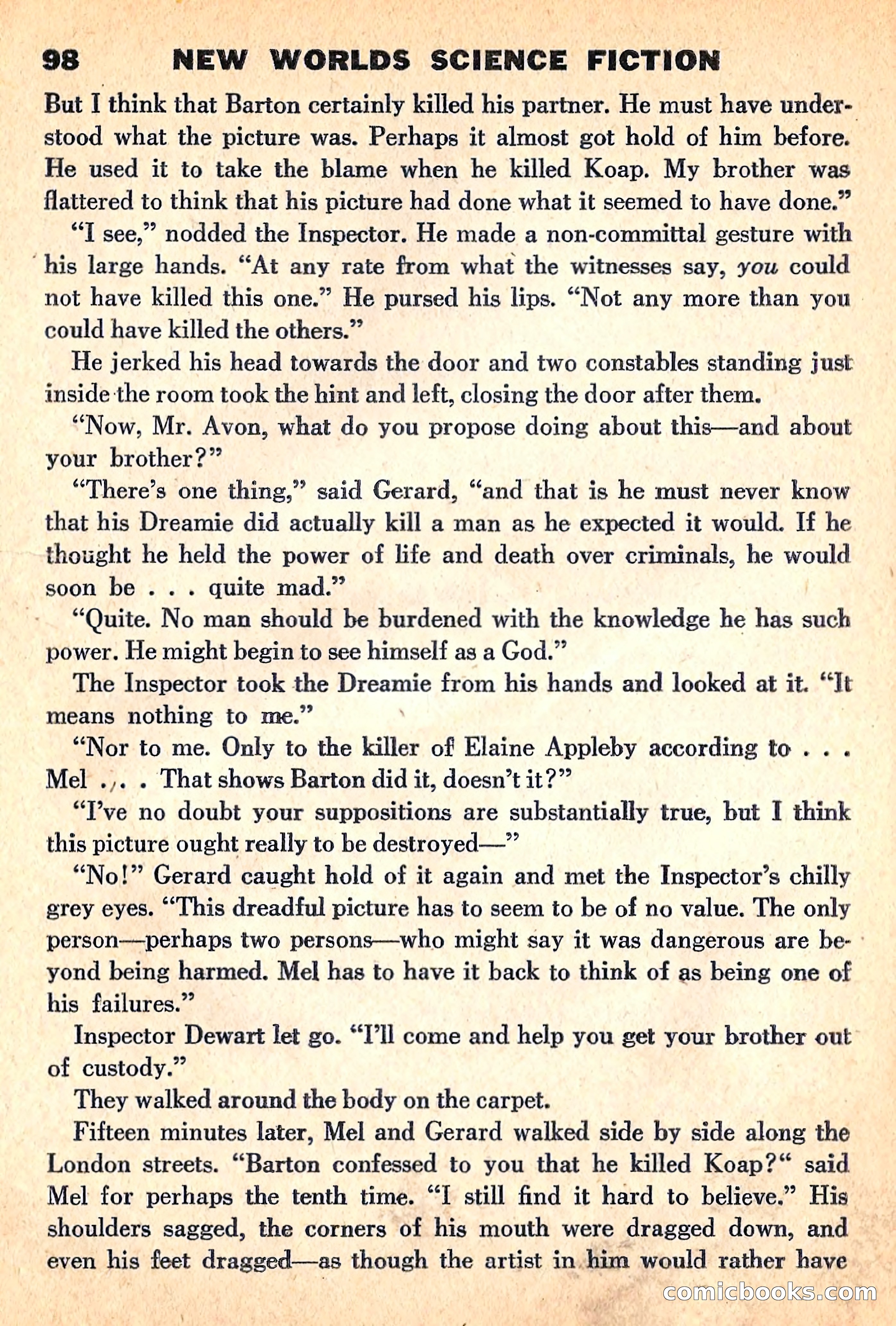 New Worlds Science Fiction, April 1960 — page 100 of 132